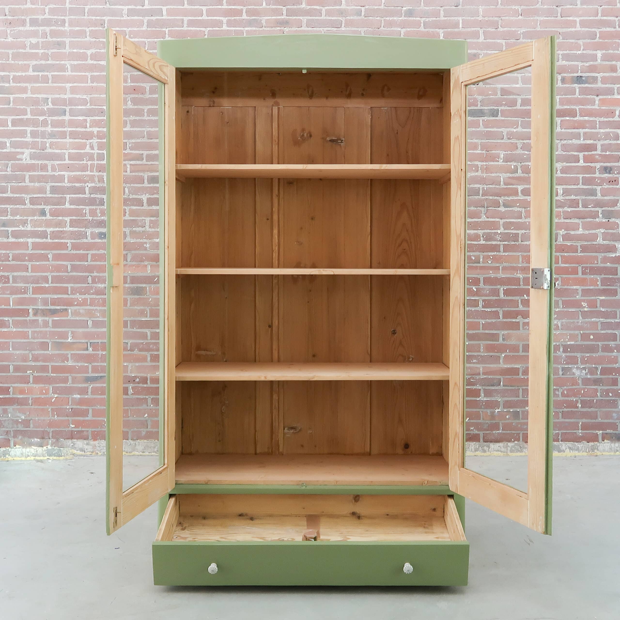 Brocante vitrinekast - Afbeelding 2