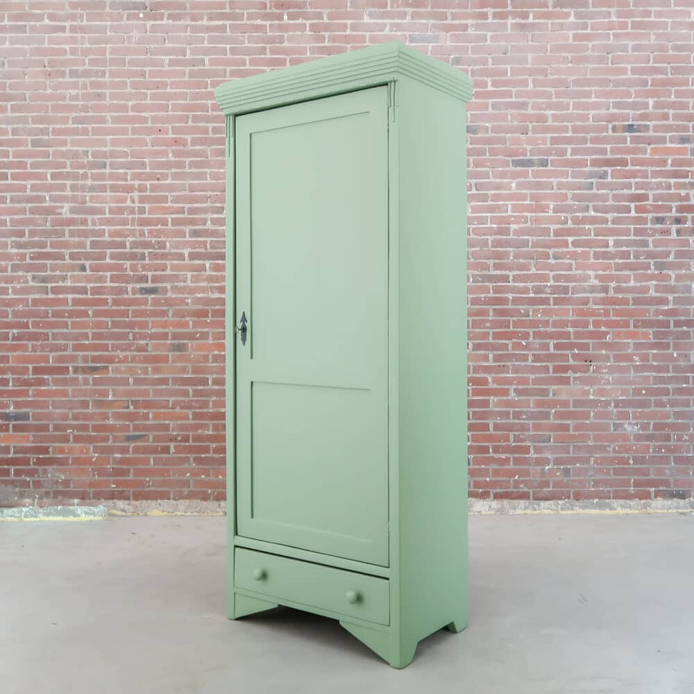 Groene eendeurs linnenkast - Afbeelding 3