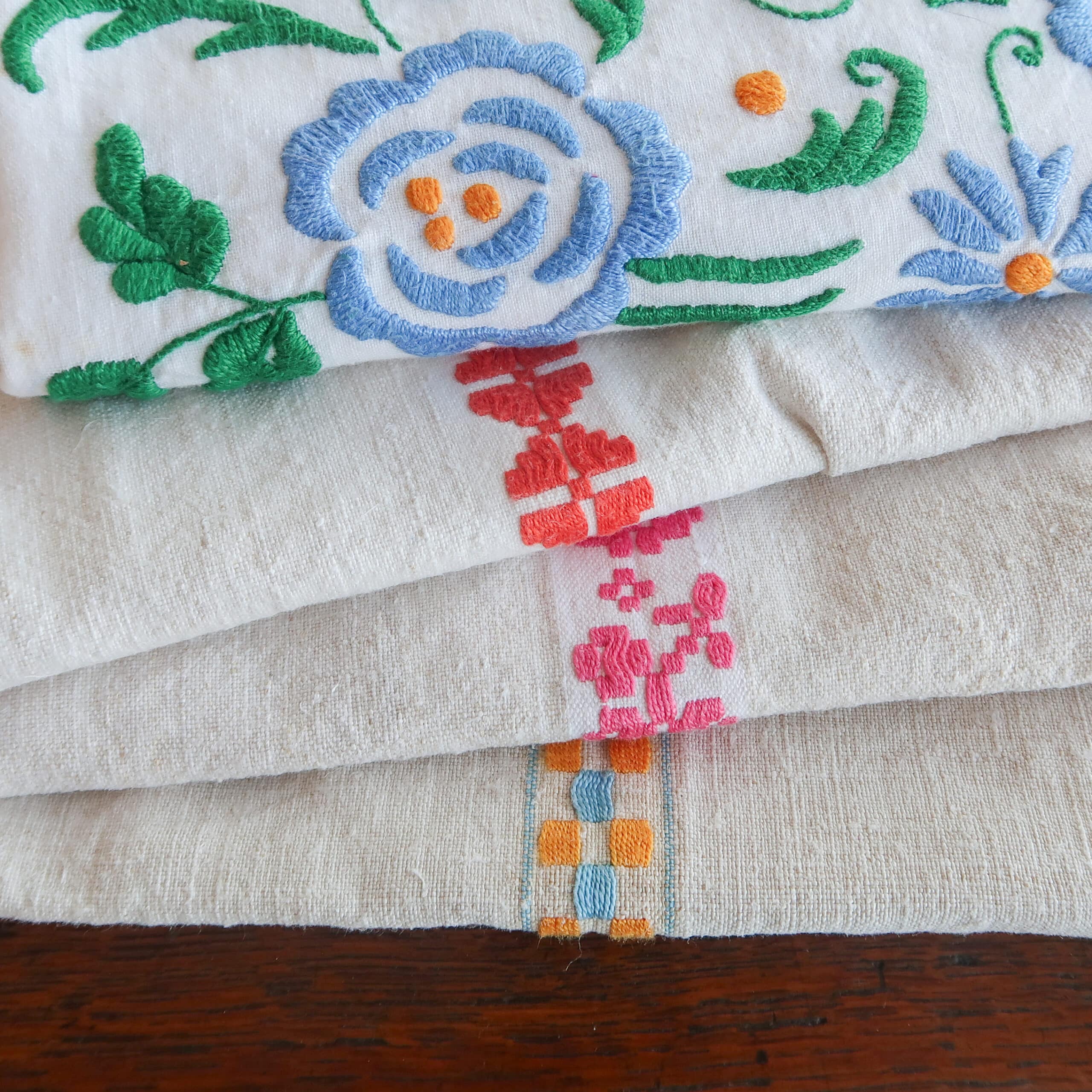 Diverse Hongaarse keukendoeken - handgemaakt - Afbeelding 6