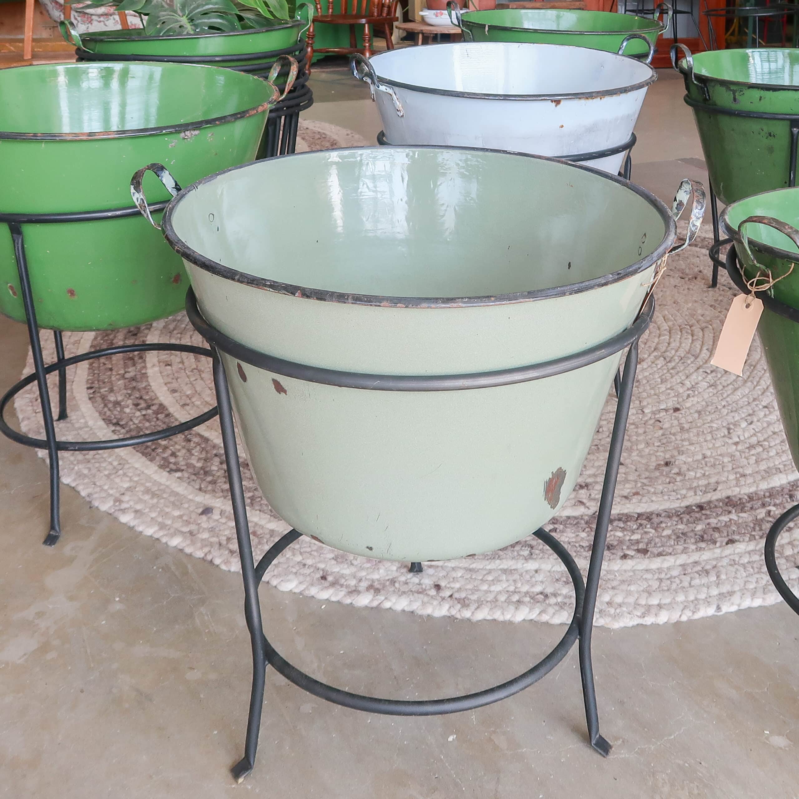 Emaille kookpot met standaard - Afbeelding 5