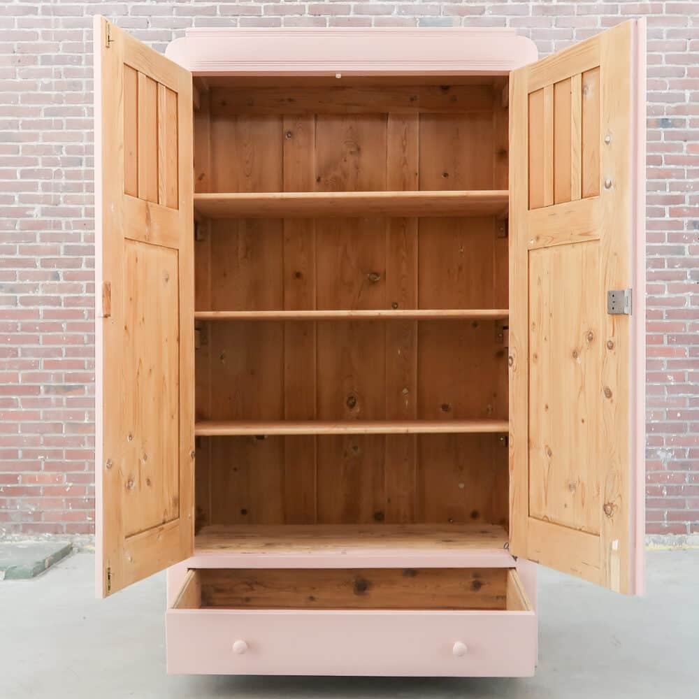 Zacht roze linnenkast - Afbeelding 2