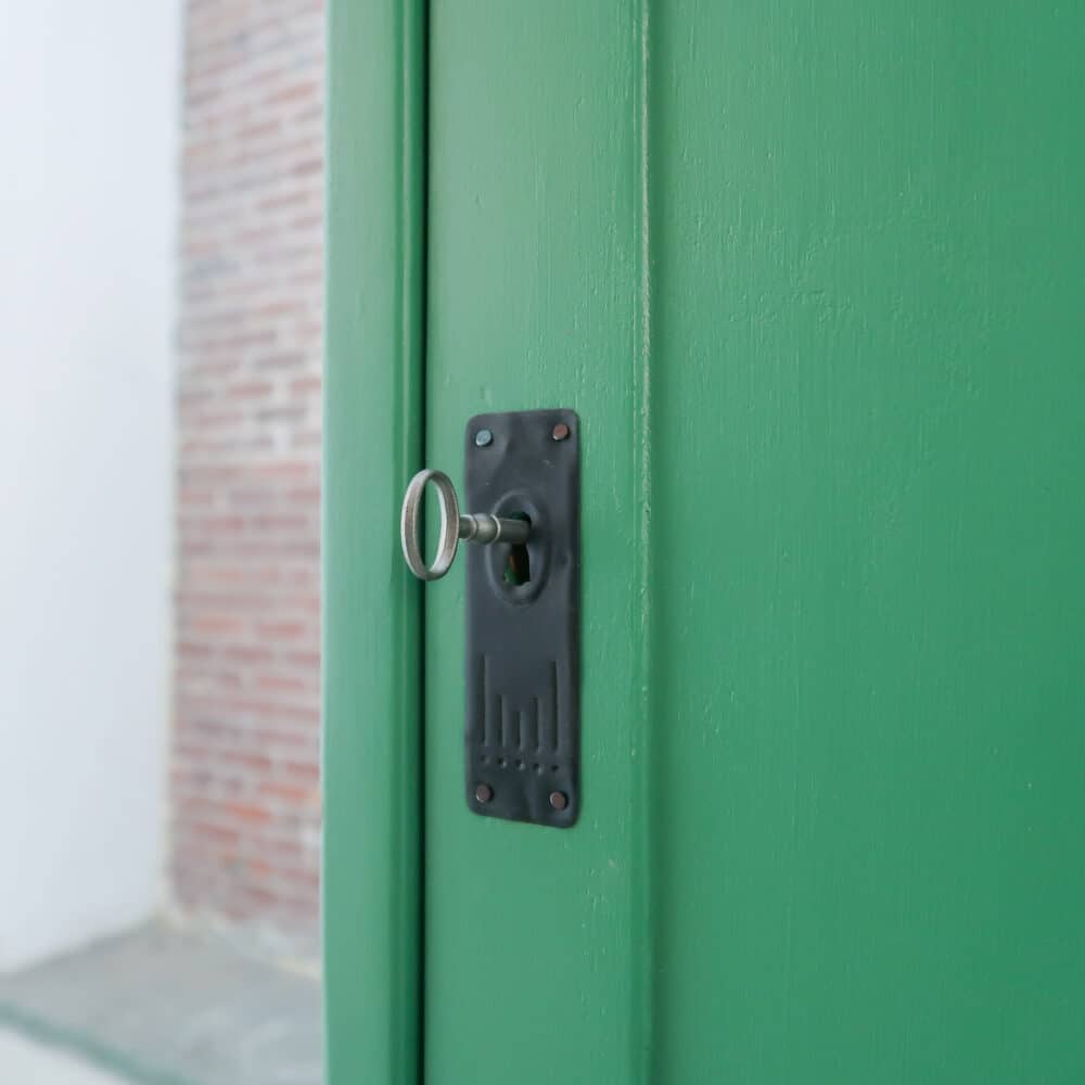 Groene eendeurs linnenkast - Afbeelding 6