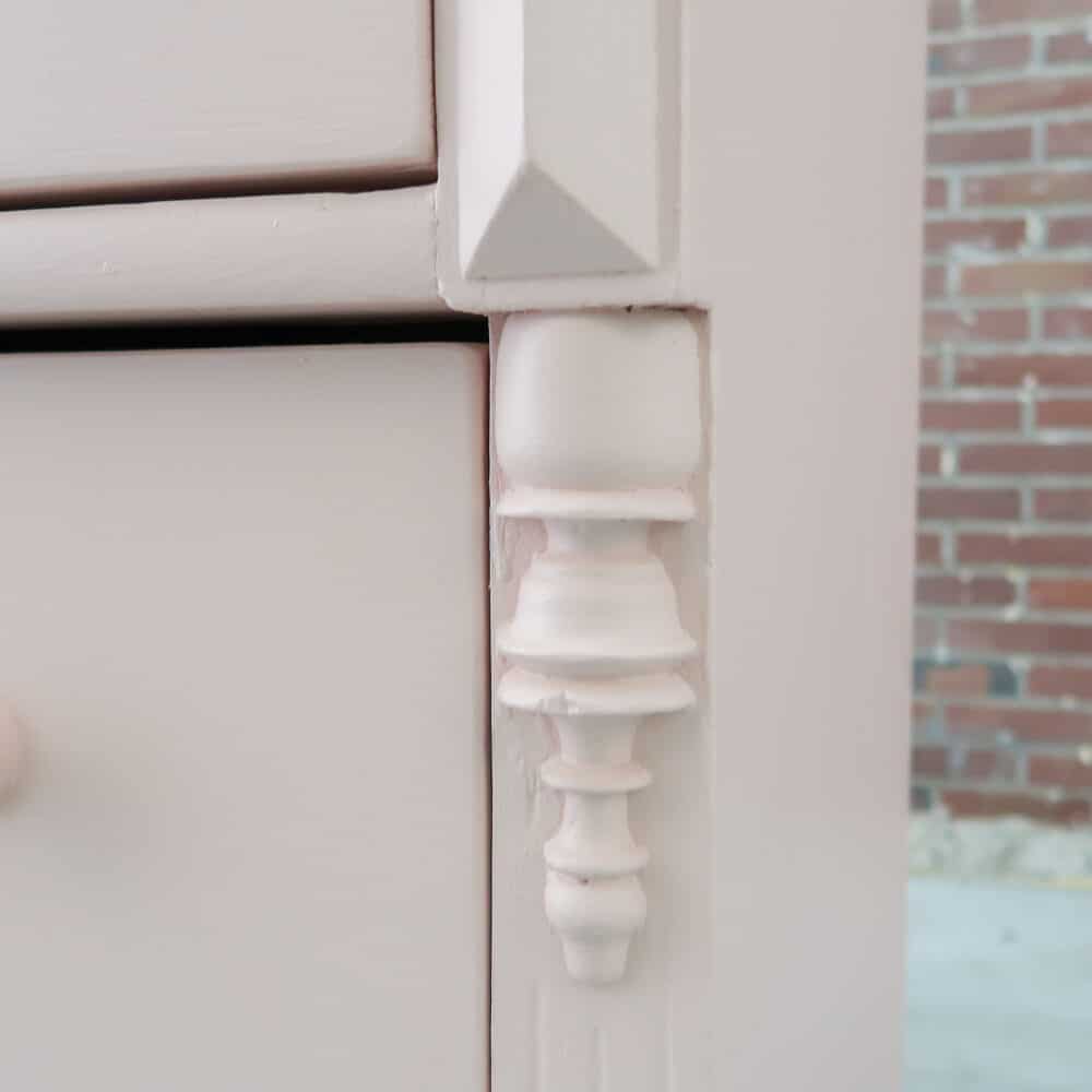 Brocante roze dressoir - Afbeelding 3