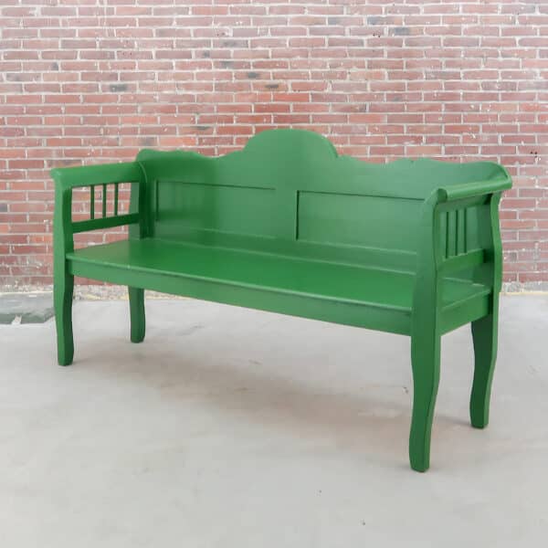 Brocante groene bank