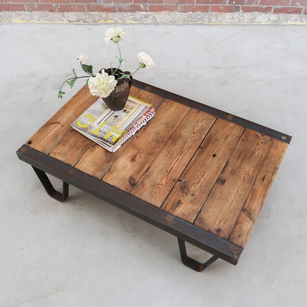 Industriële salontafel - Afbeelding 2