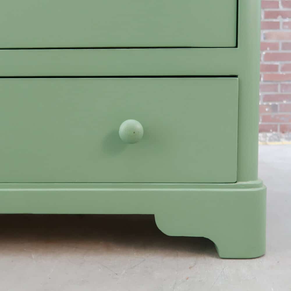Brocante groene linnenkast – Bild 6