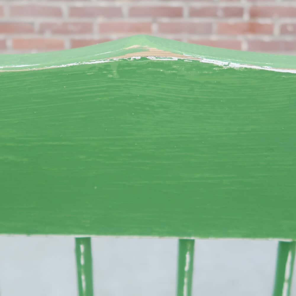 Brocante groene bank - Afbeelding 5