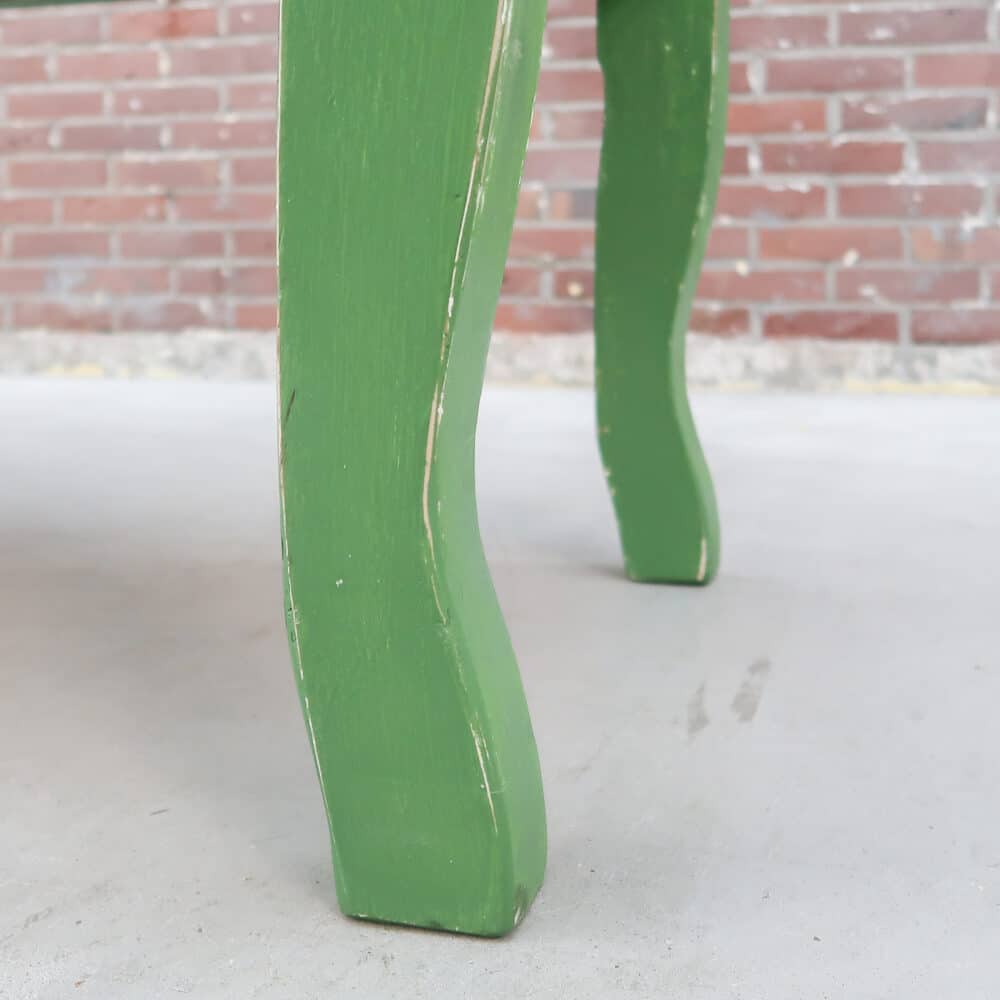 Brocante groene bank - Afbeelding 9