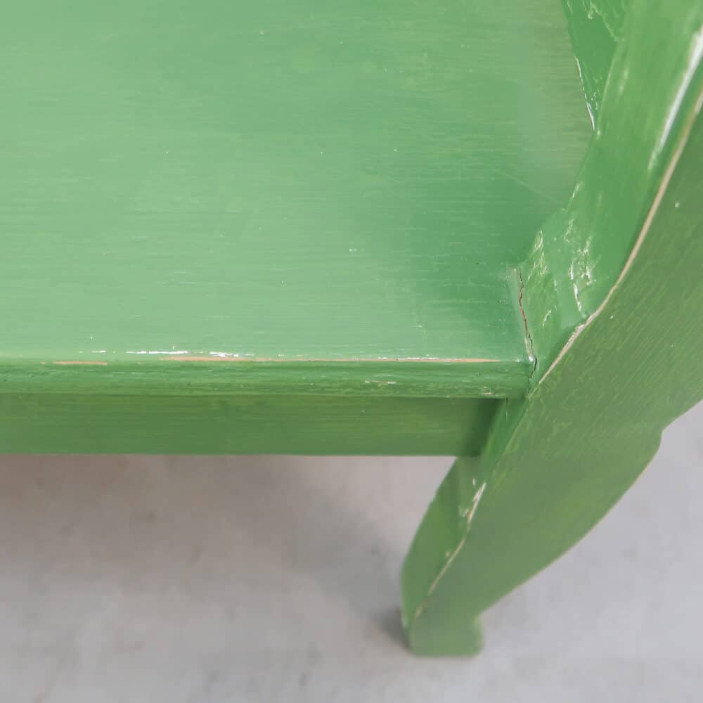 Brocante groene bank - Afbeelding 8