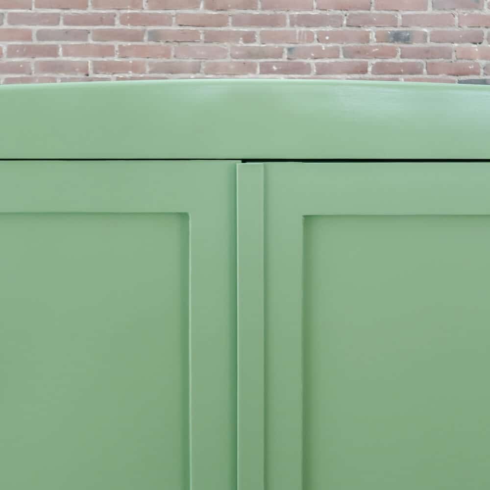 Brocante groene linnenkast - Afbeelding 3