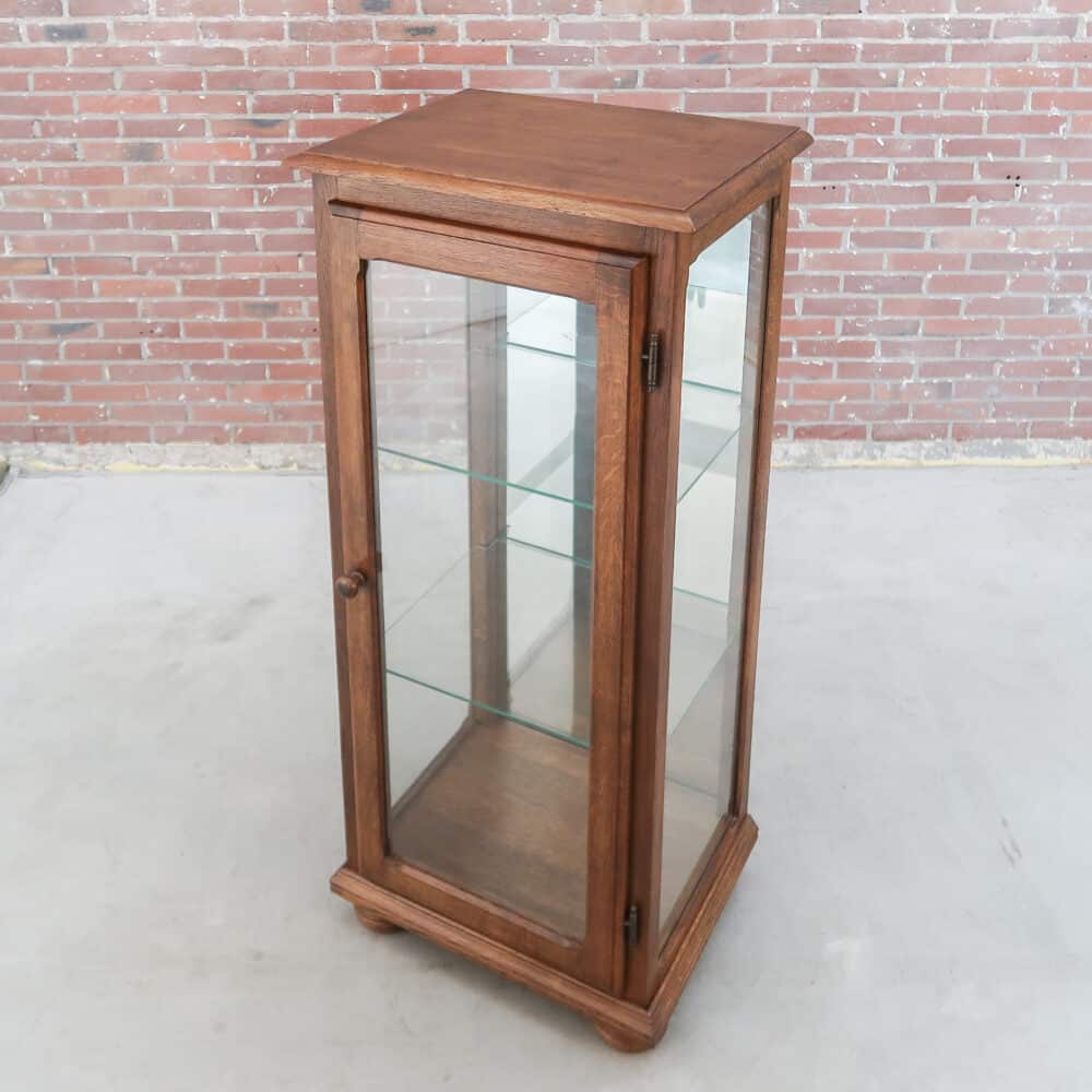 Vintage winkel vitrinekast - Afbeelding 2