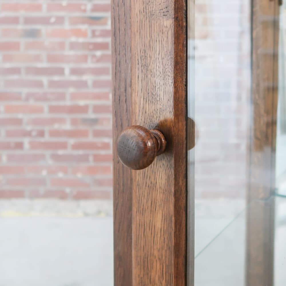 Vintage winkel vitrinekast - Afbeelding 5