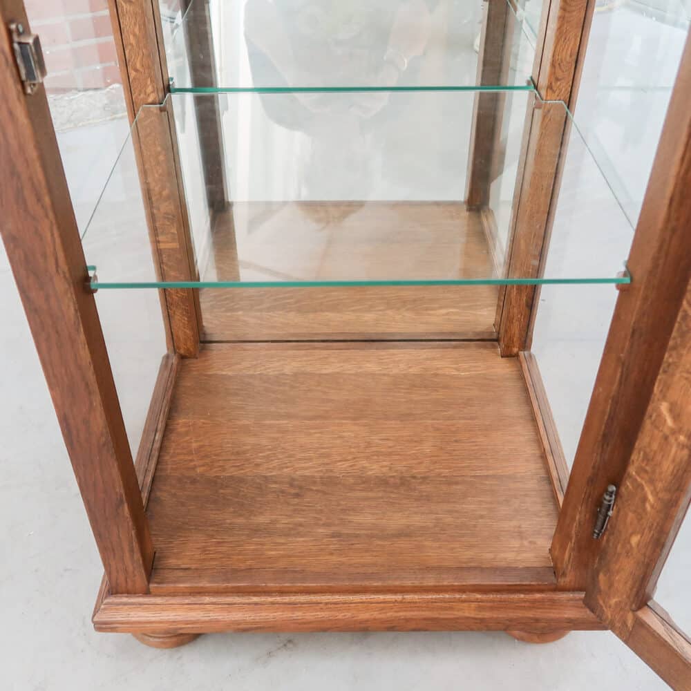Vintage winkel vitrinekast - Afbeelding 4