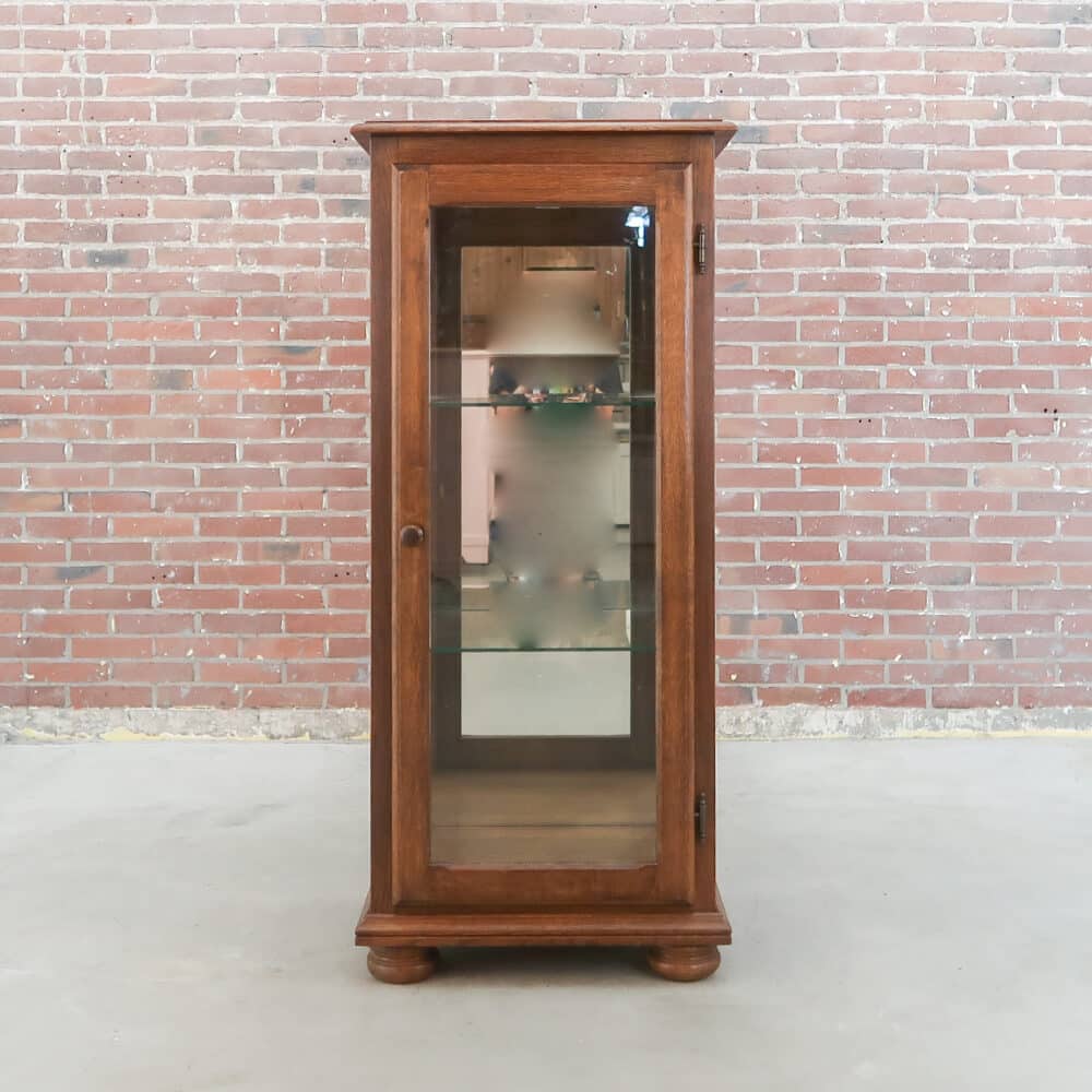 Vintage winkel vitrinekast - Afbeelding 11