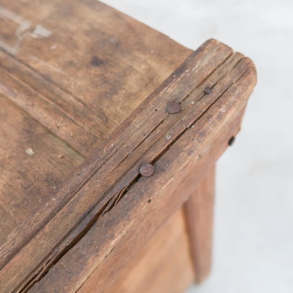 Antieke houten kist - Afbeelding 8
