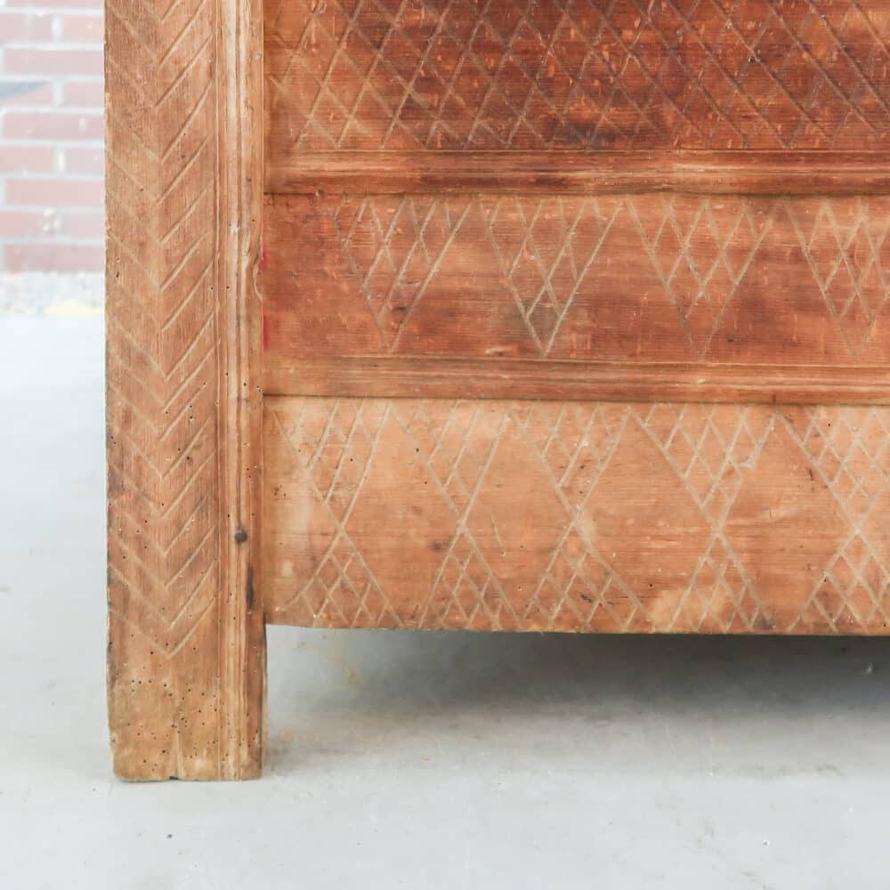 Antieke houten kist - Afbeelding 11