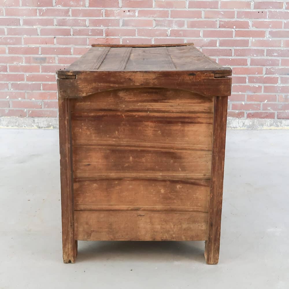 Antieke houten kist - Afbeelding 5