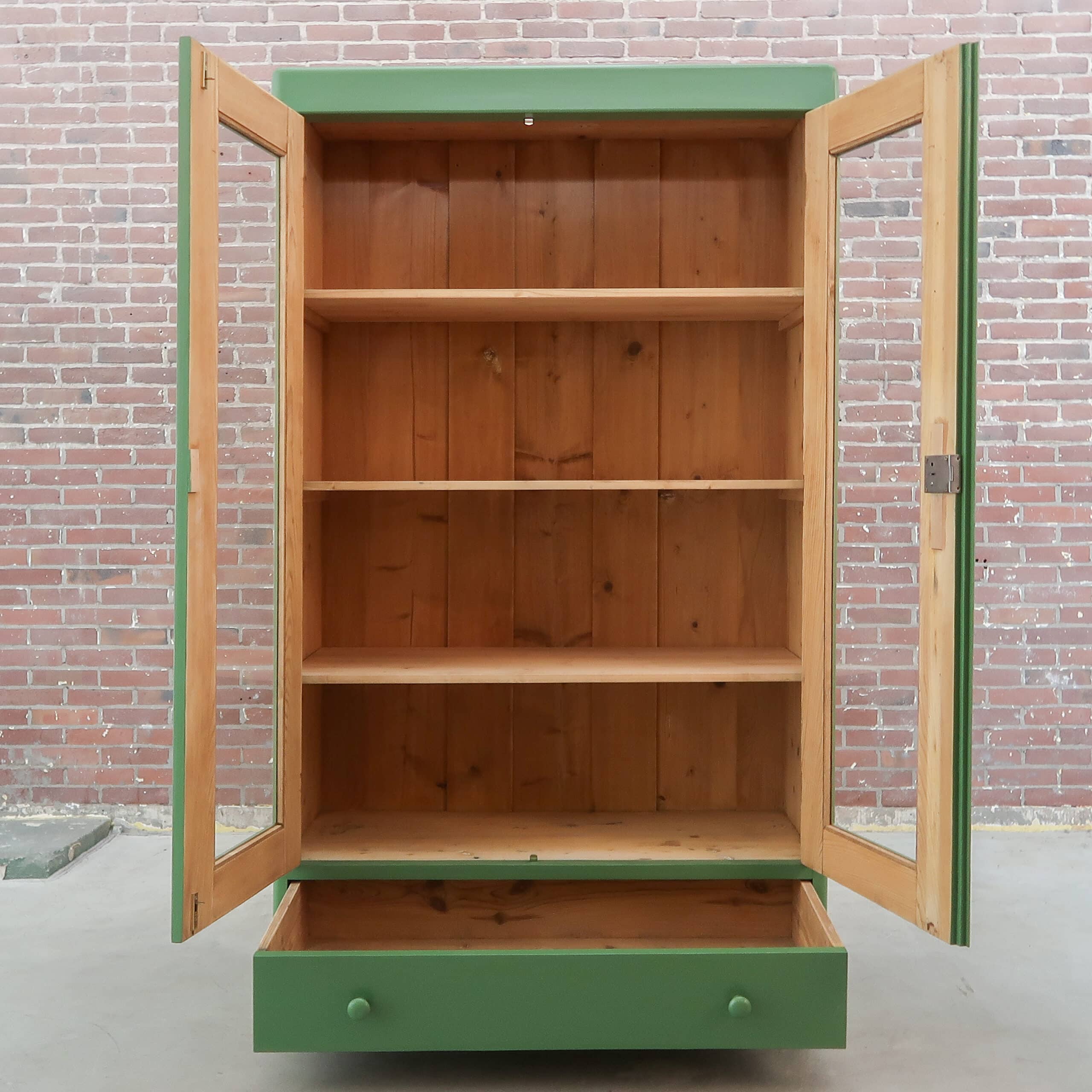 Brocante vitrinekast - Afbeelding 2