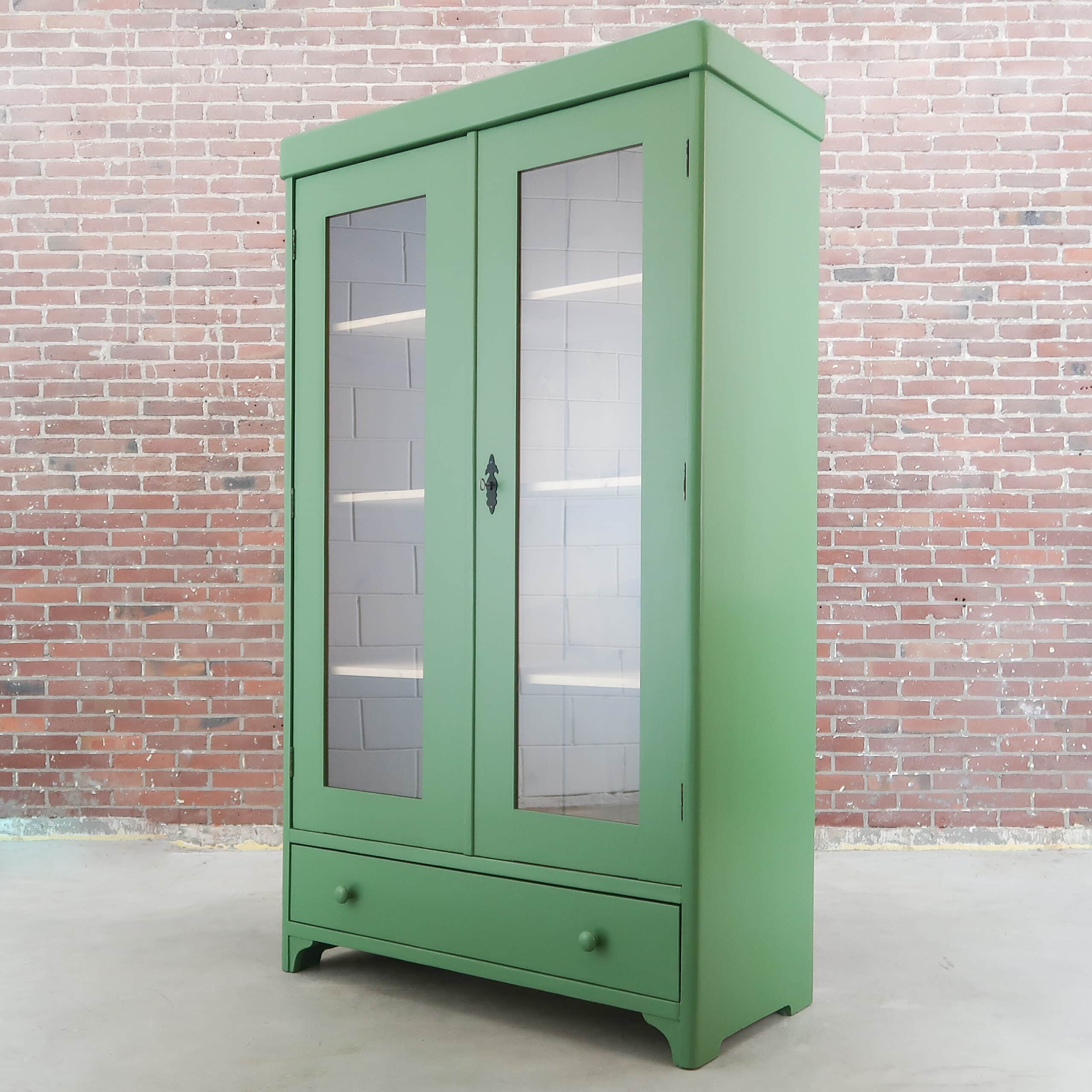 Brocante vitrinekast - Afbeelding 7