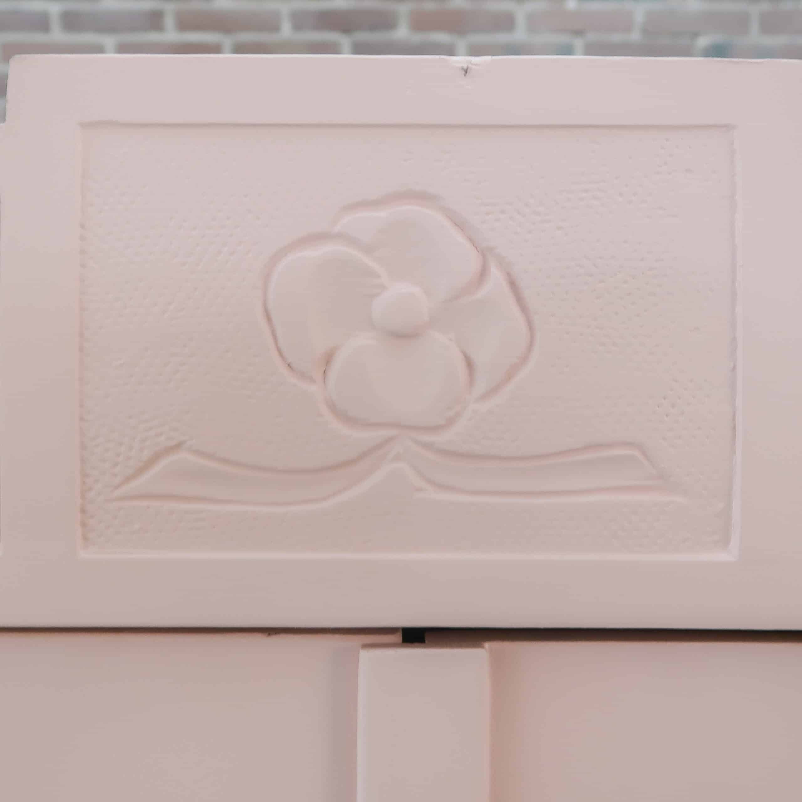 Zacht roze linnenkast met bloemenmotief - Afbeelding 4