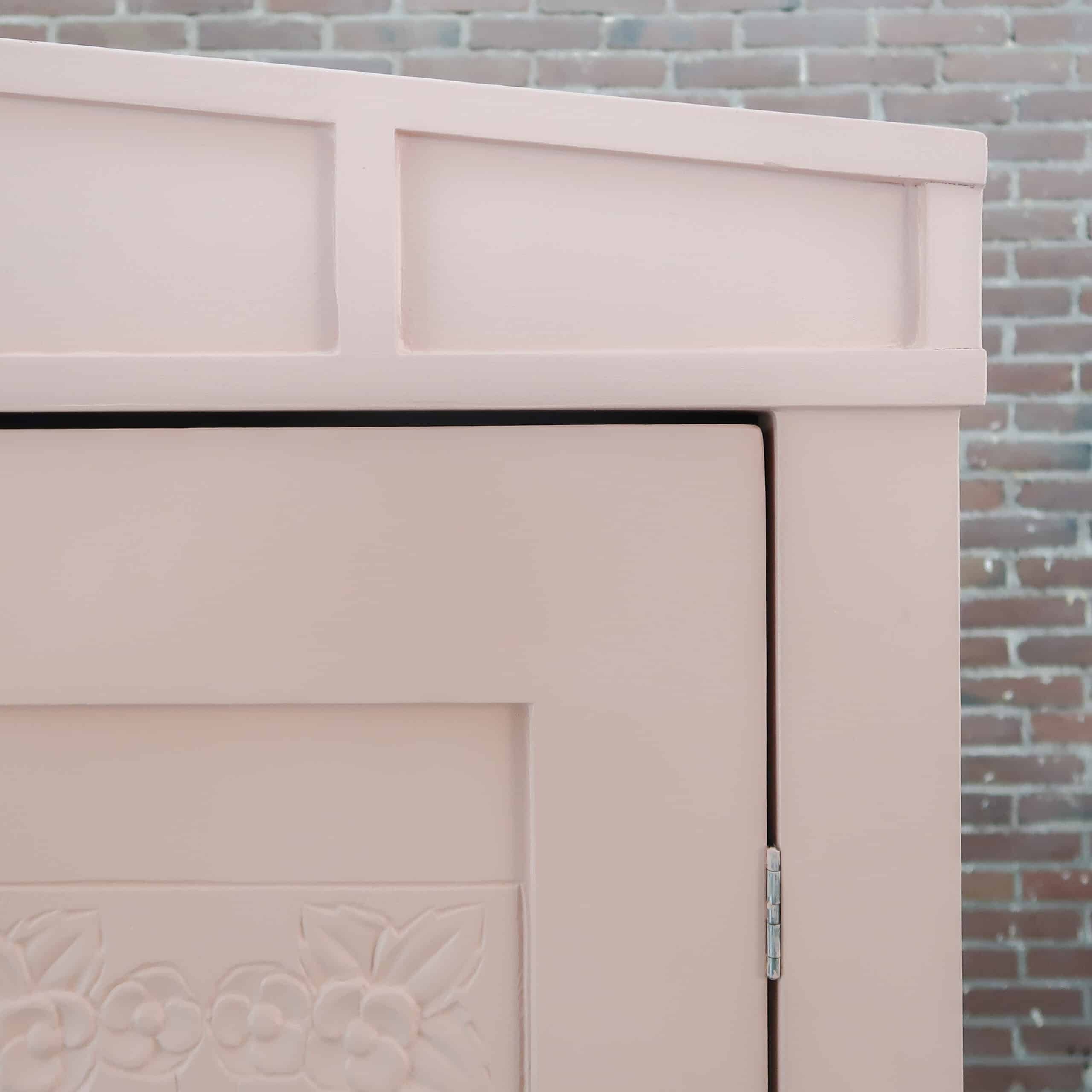 Zacht roze linnenkast met bloemenmotief - Afbeelding 5