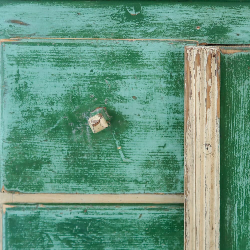 Antieke groene kast - Afbeelding 8