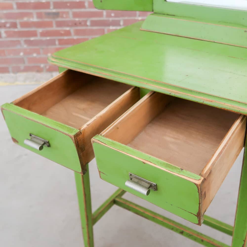 Brocante houten kaptafel - Afbeelding 7