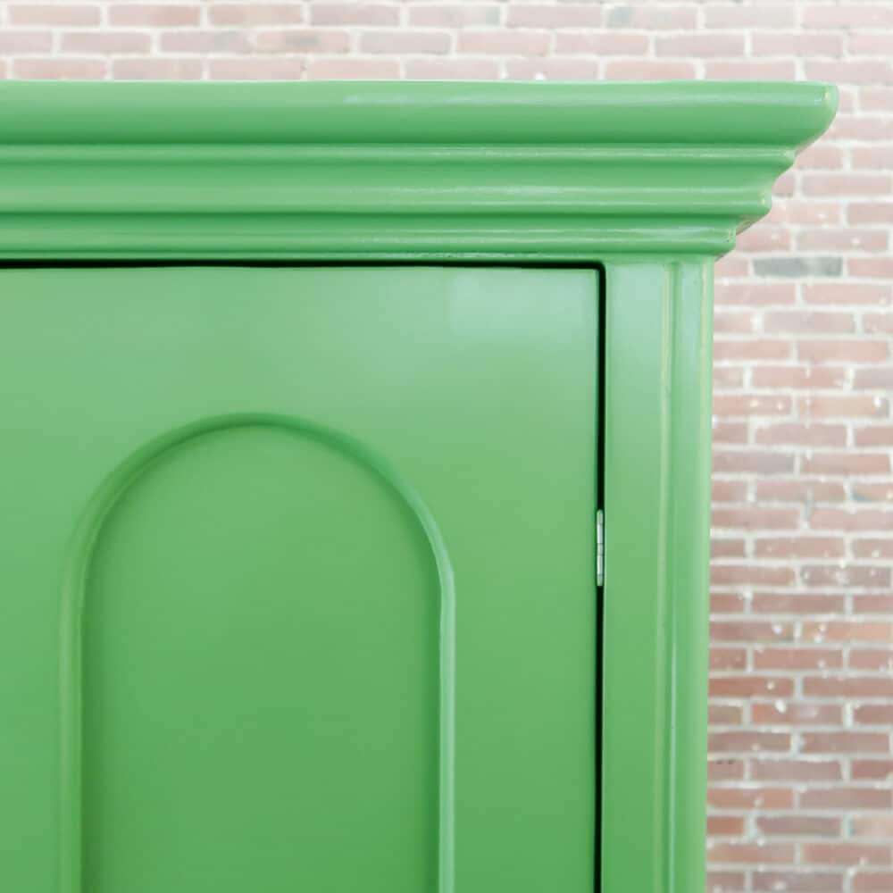 Groene eendeurs linnenkast - Afbeelding 3