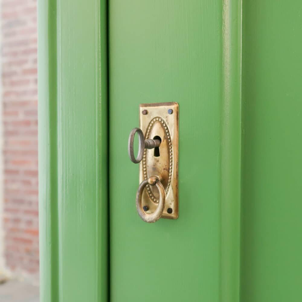Groene eendeurs linnenkast - Afbeelding 4