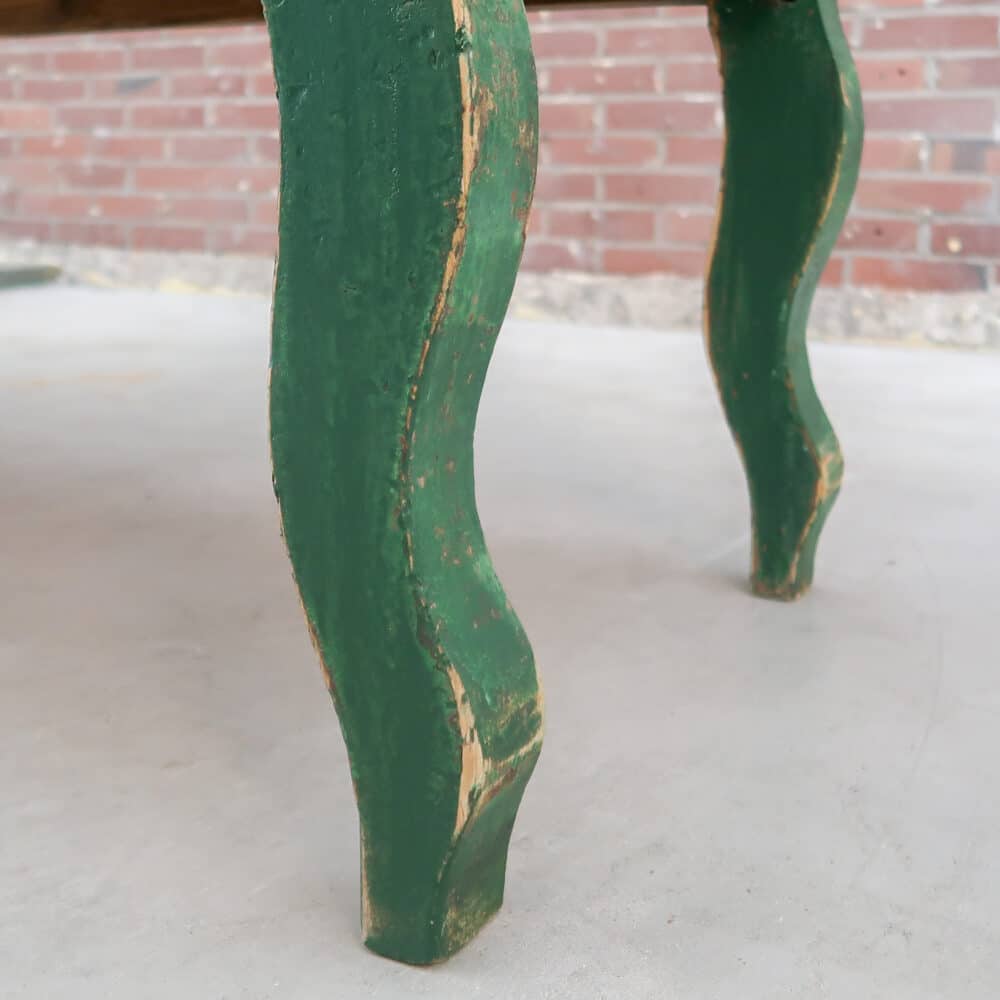 Brocante groene bank - Afbeelding 10