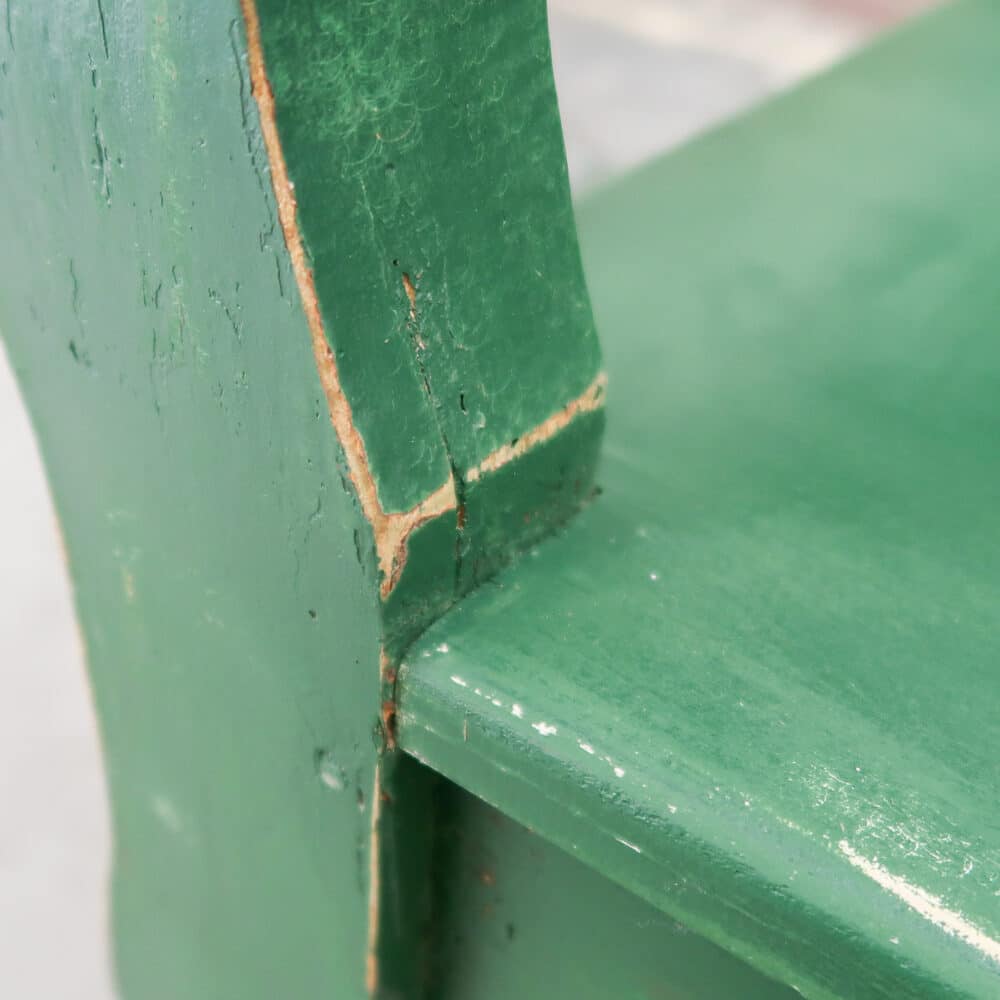 Brocante groene bank - Afbeelding 8
