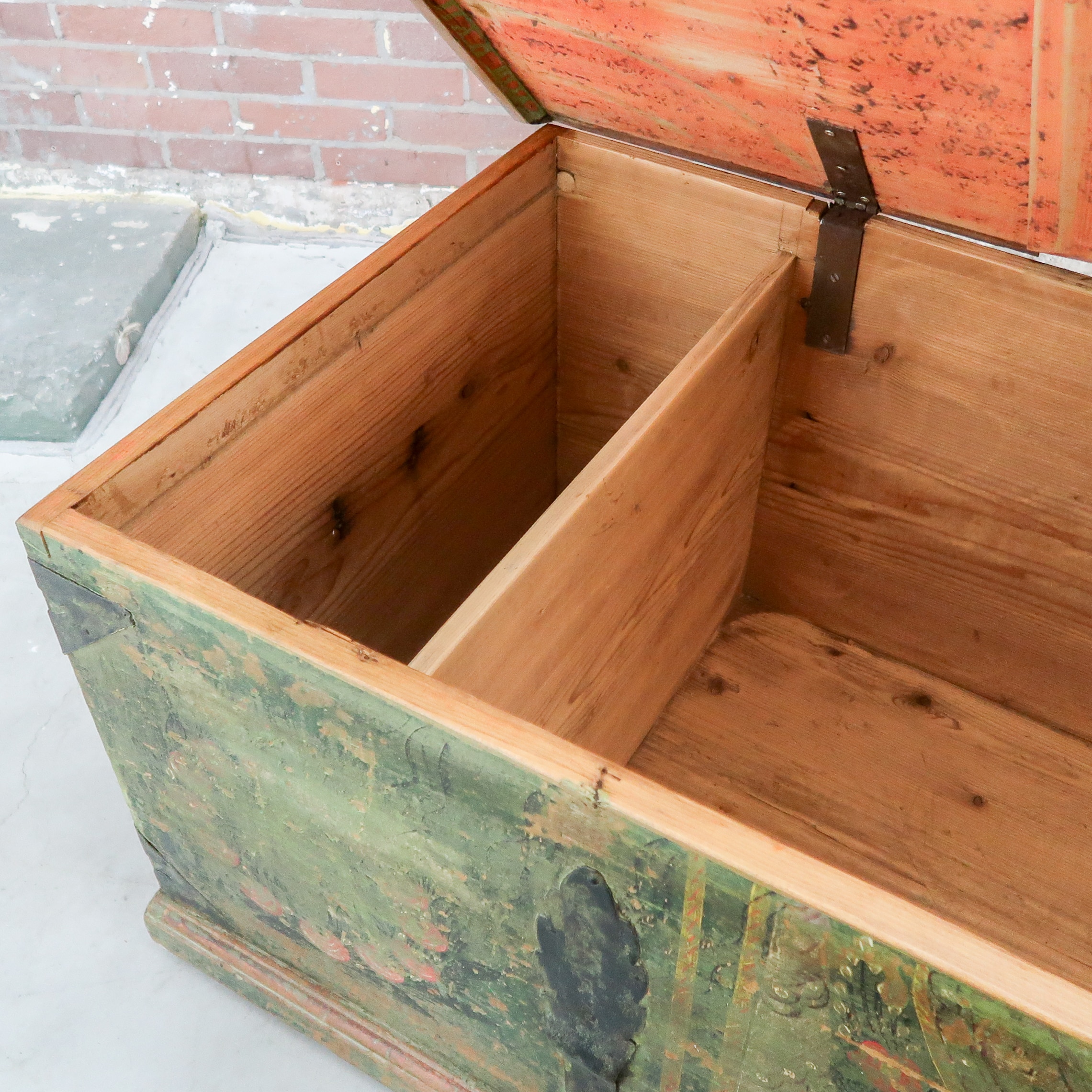 Grote antieke kist - Afbeelding 4