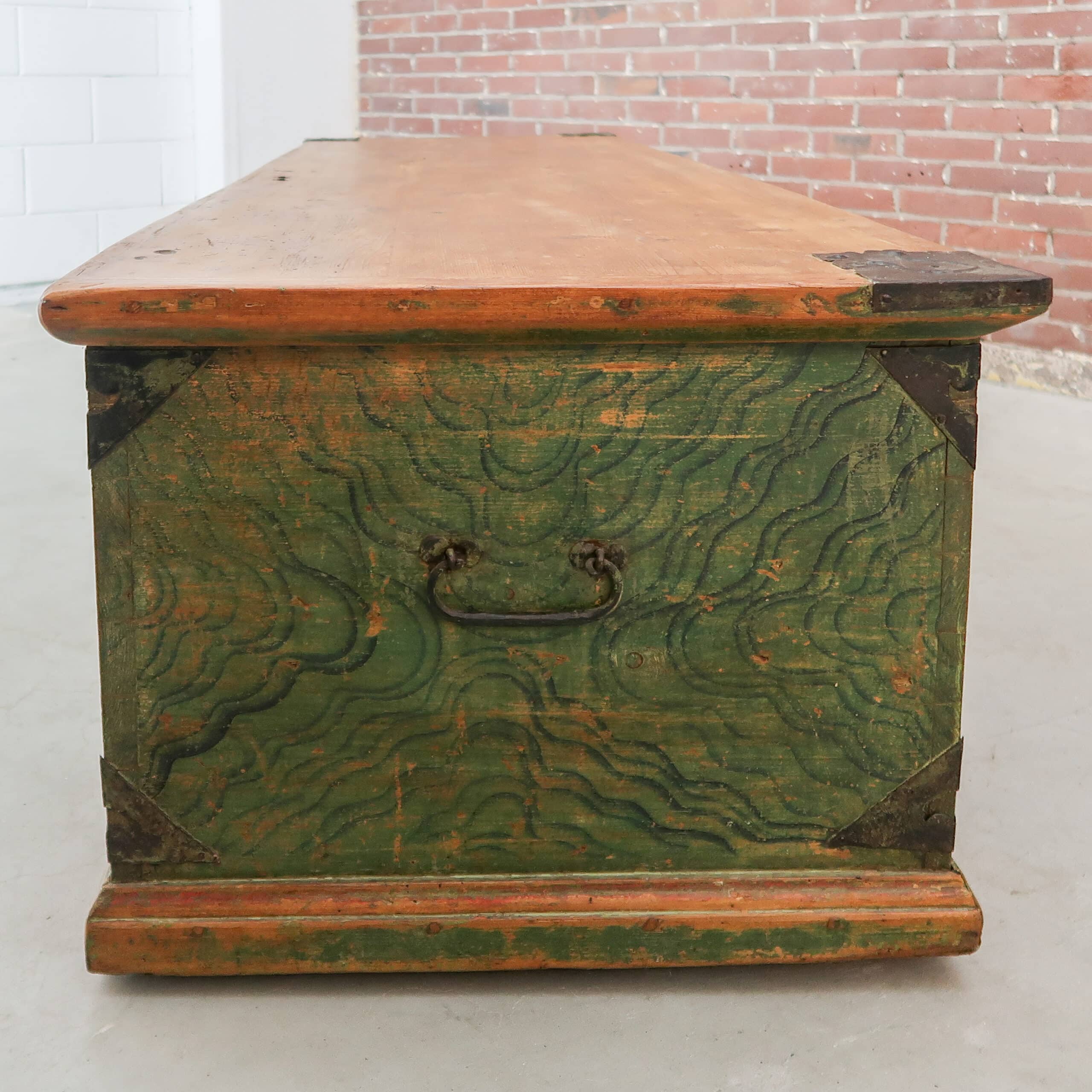 Grote antieke kist - Afbeelding 10