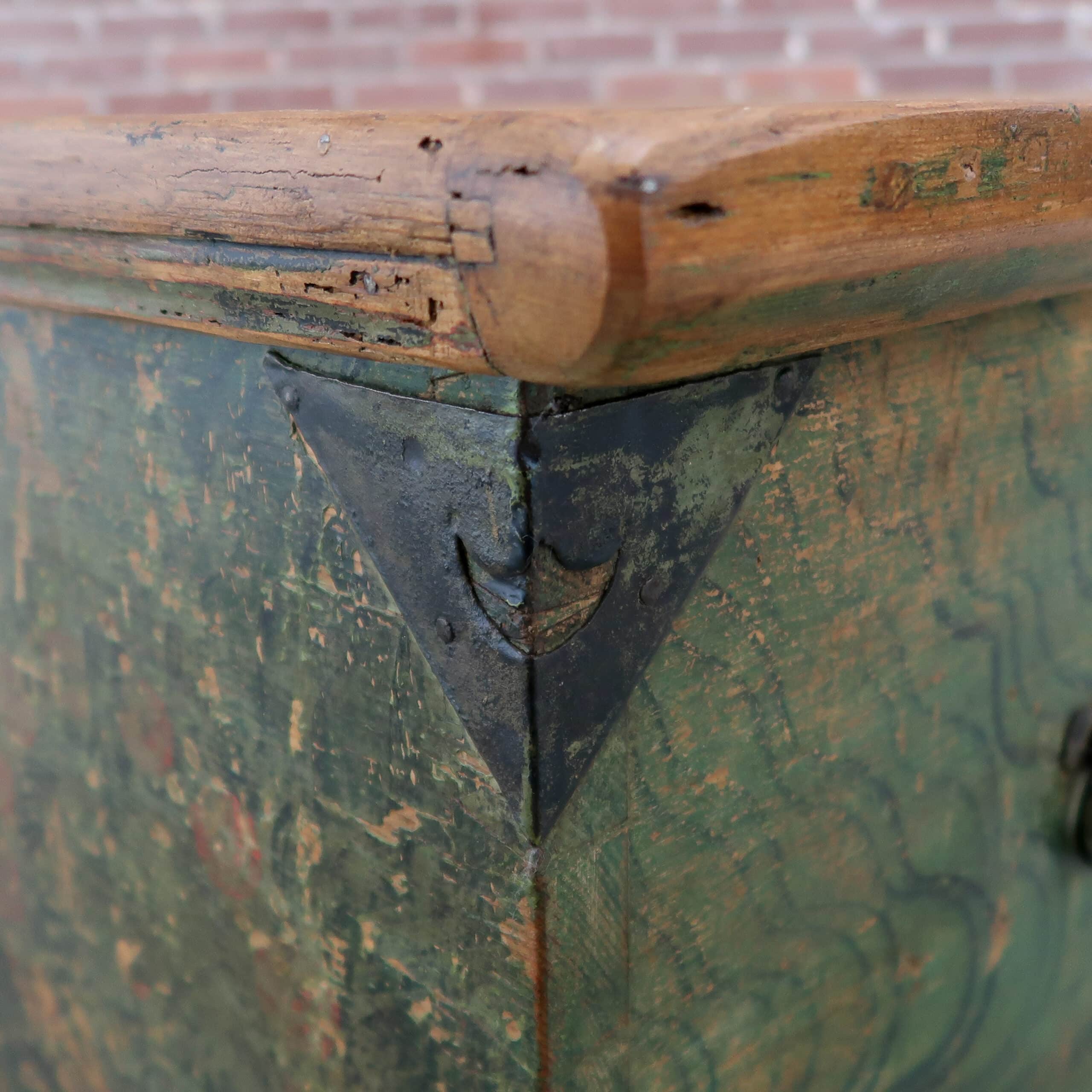 Grote antieke kist - Afbeelding 9