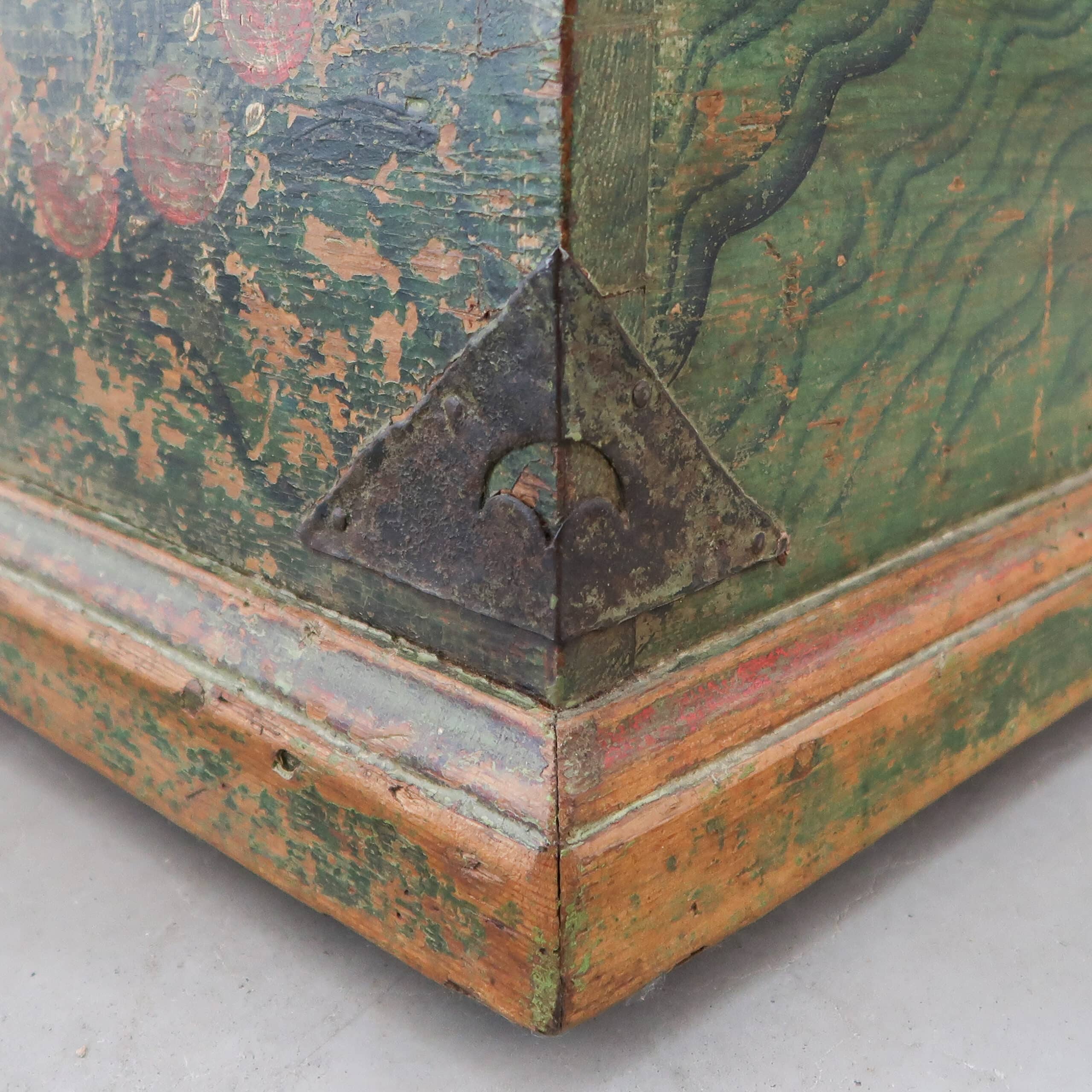 Grote antieke kist - Afbeelding 11