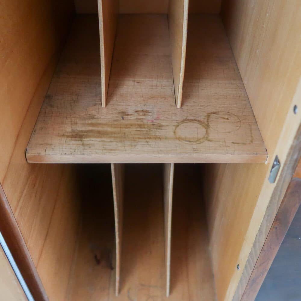Art Deco platenkast met rolluik – Bild 6