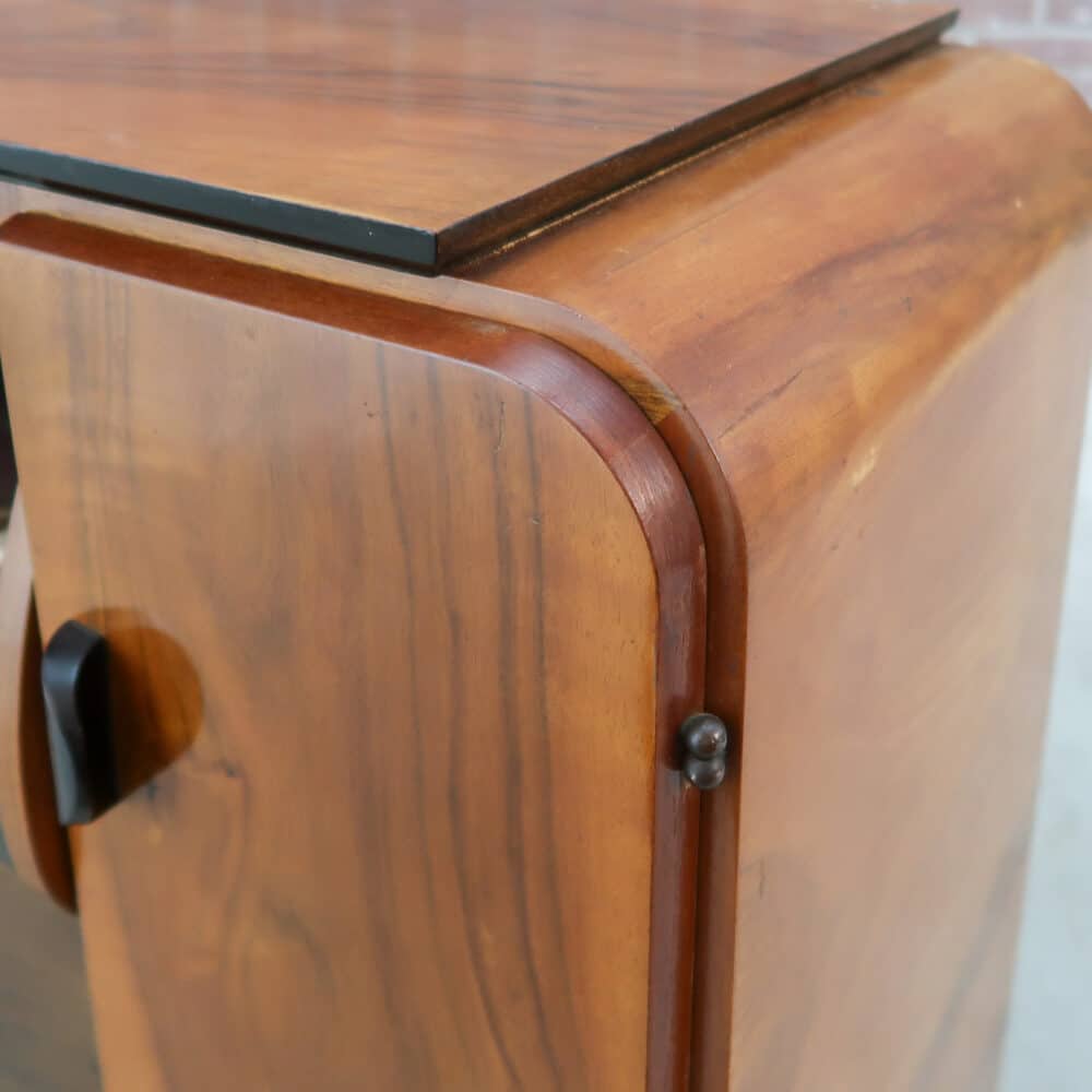 Art Deco platenkast met rolluik – Bild 7