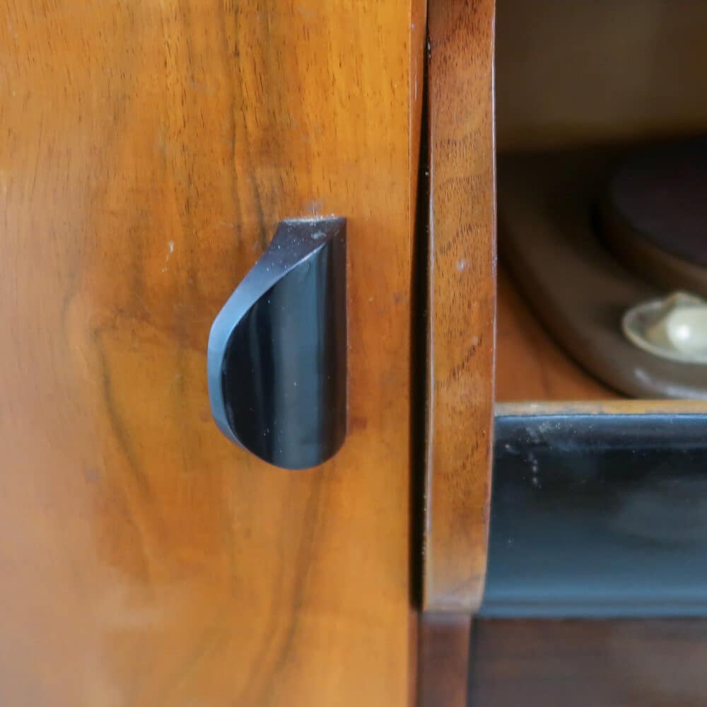 Art Deco platenkast met rolluik – Bild 9