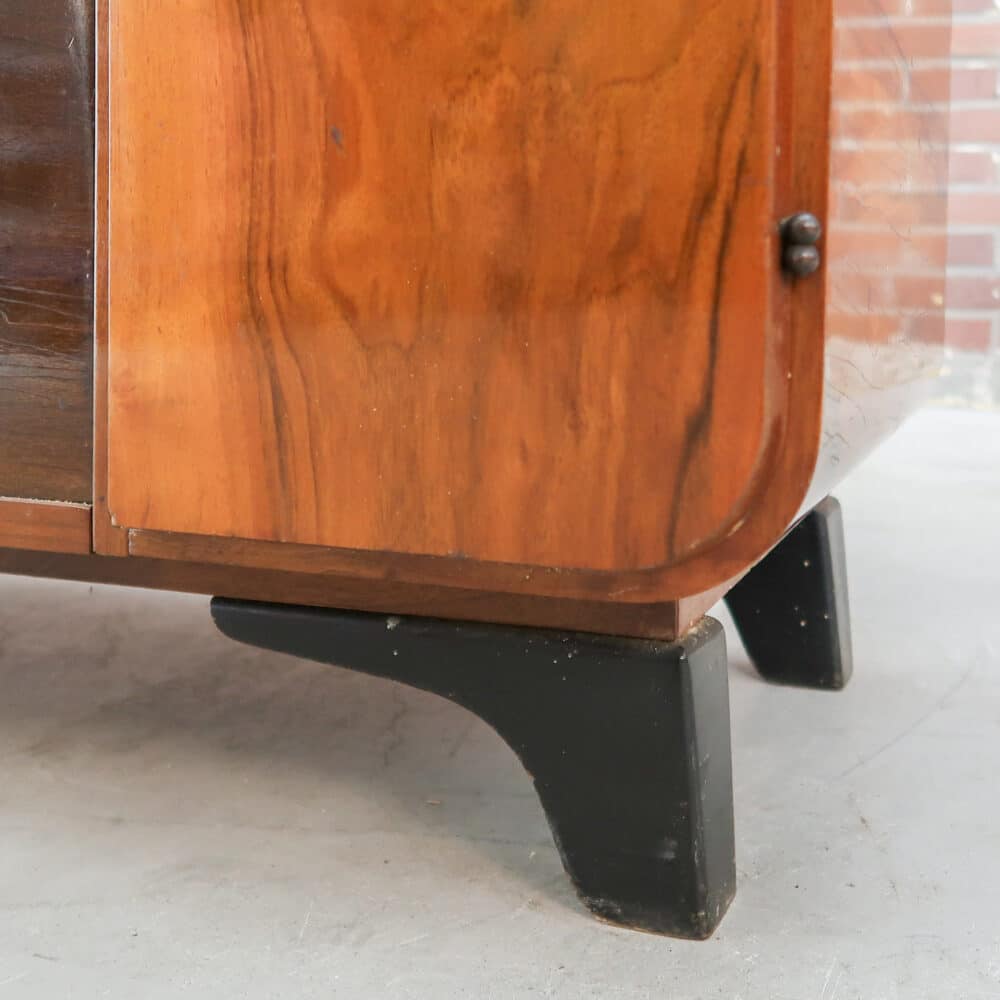 Art Deco platenkast met rolluik – Bild 10