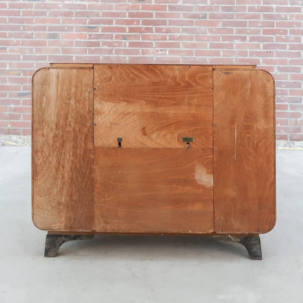 Art Deco platenkast met rolluik – Bild 11