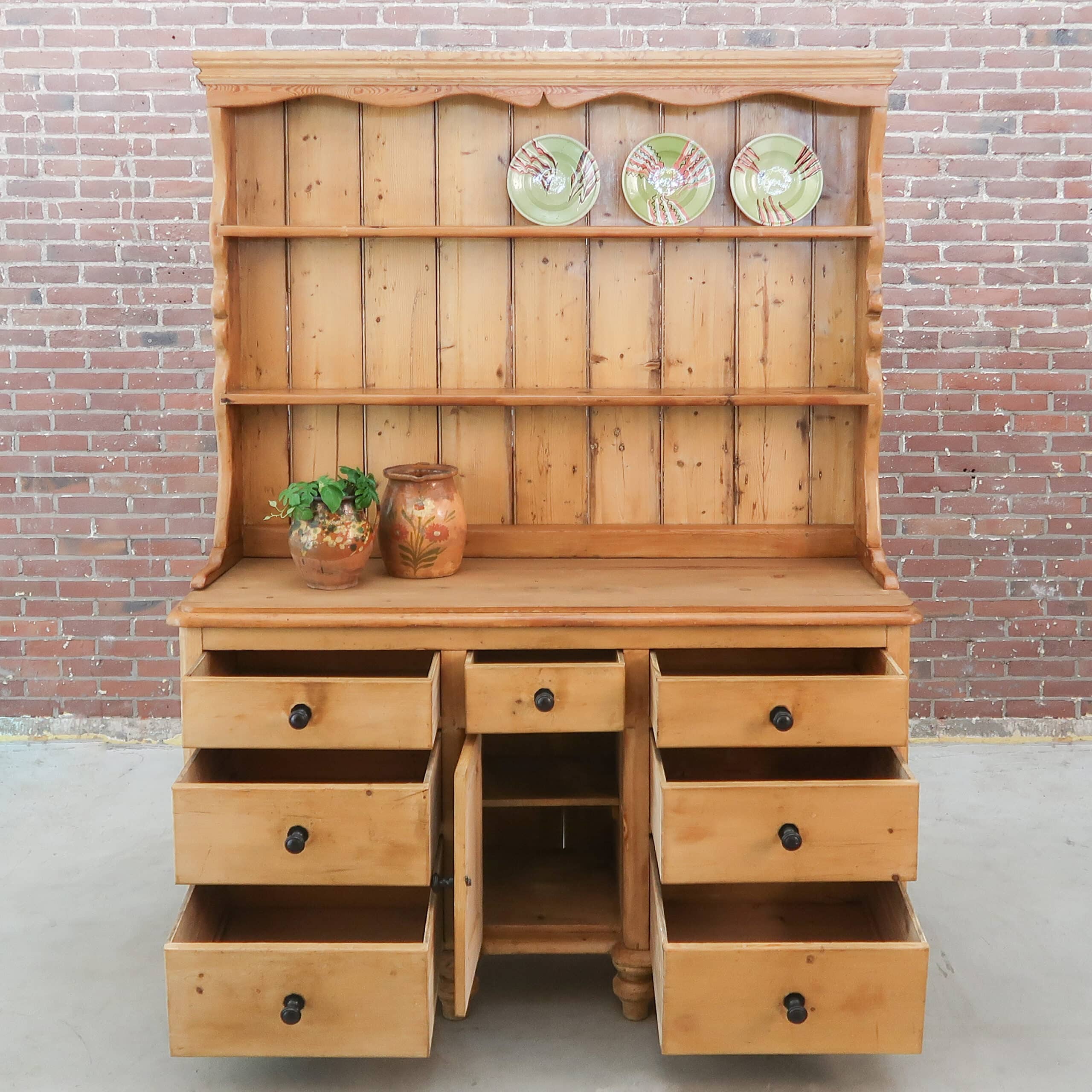 Grote grenen buffetkast - Afbeelding 2