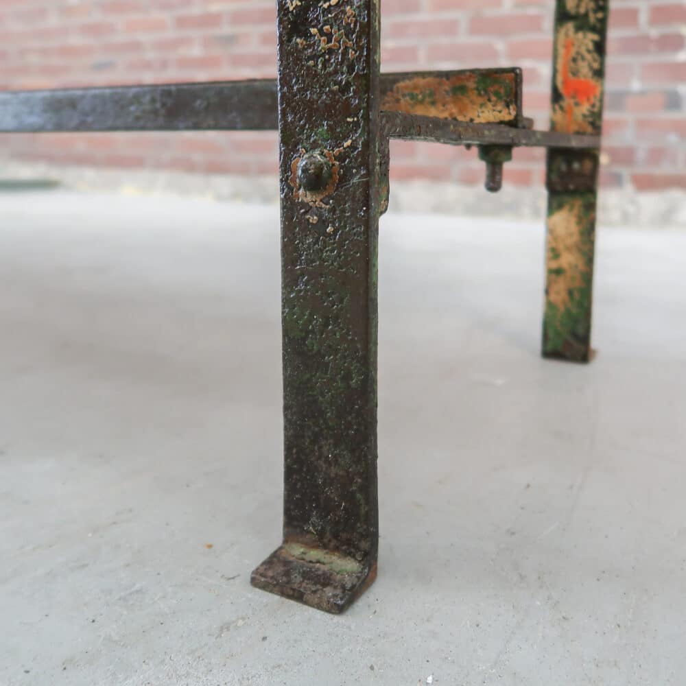 Groene brocante parkbank - Afbeelding 10