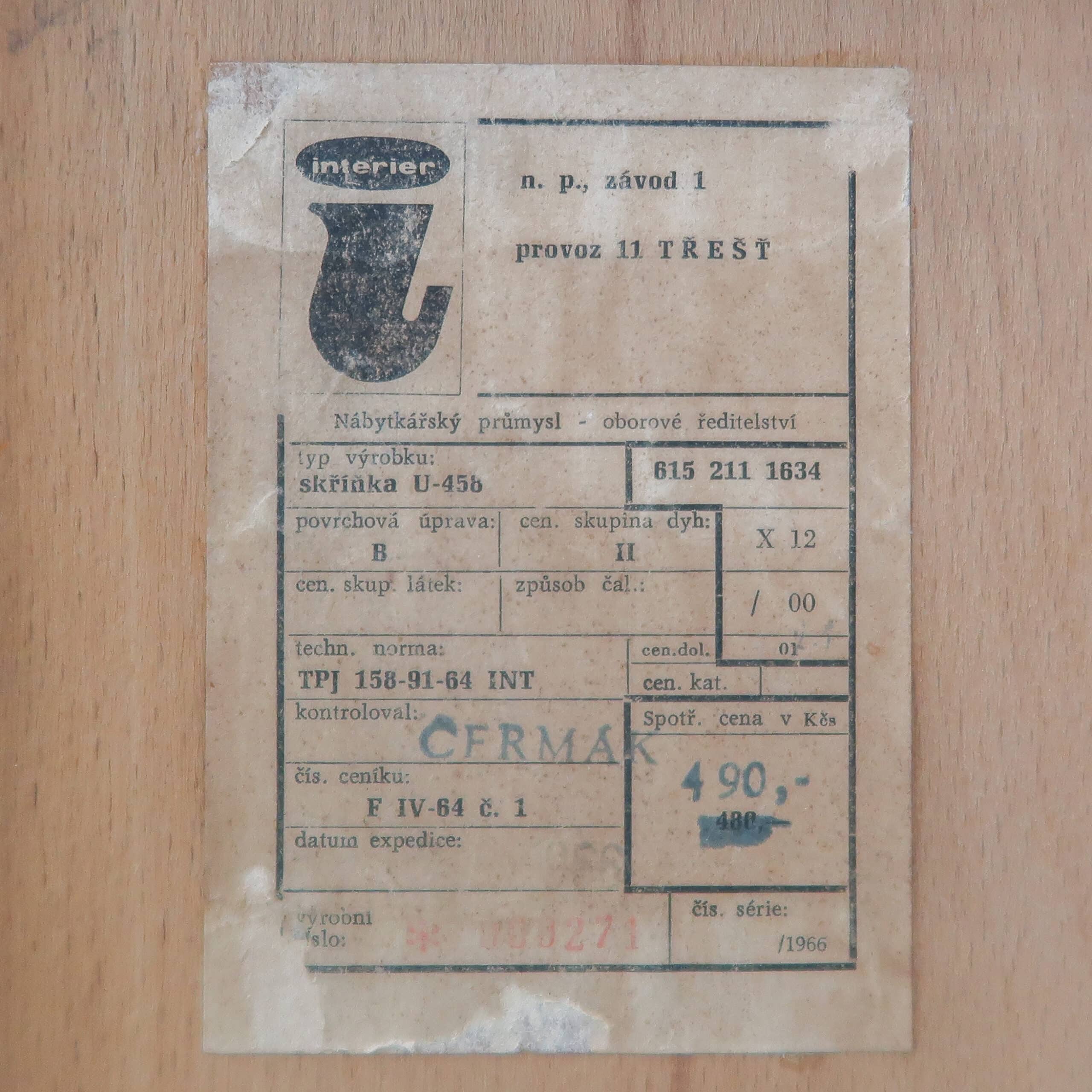 Vintage dressoir van Interiér Praha - Afbeelding 13