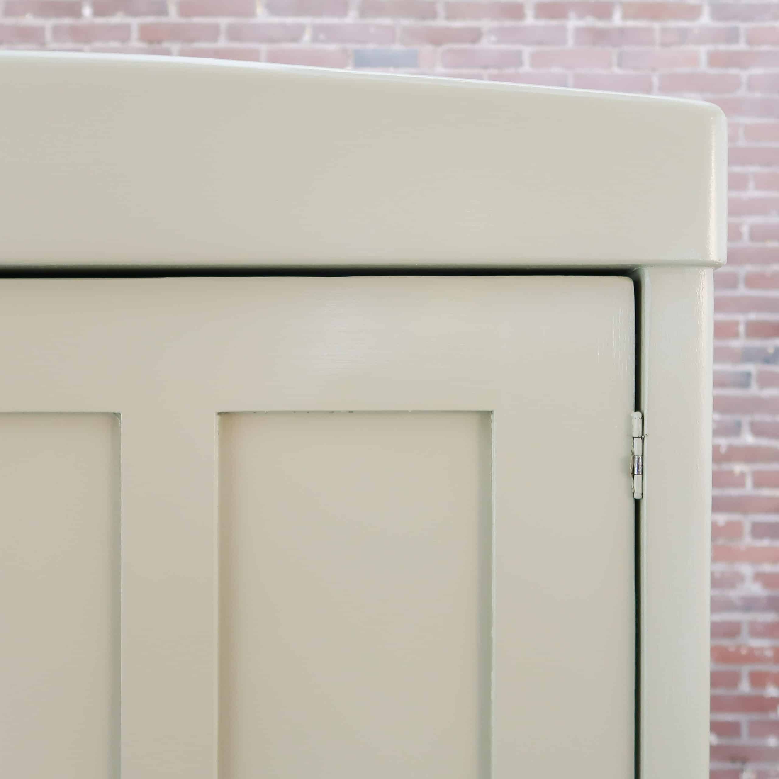 Brocante crème linnenkast - Afbeelding 4