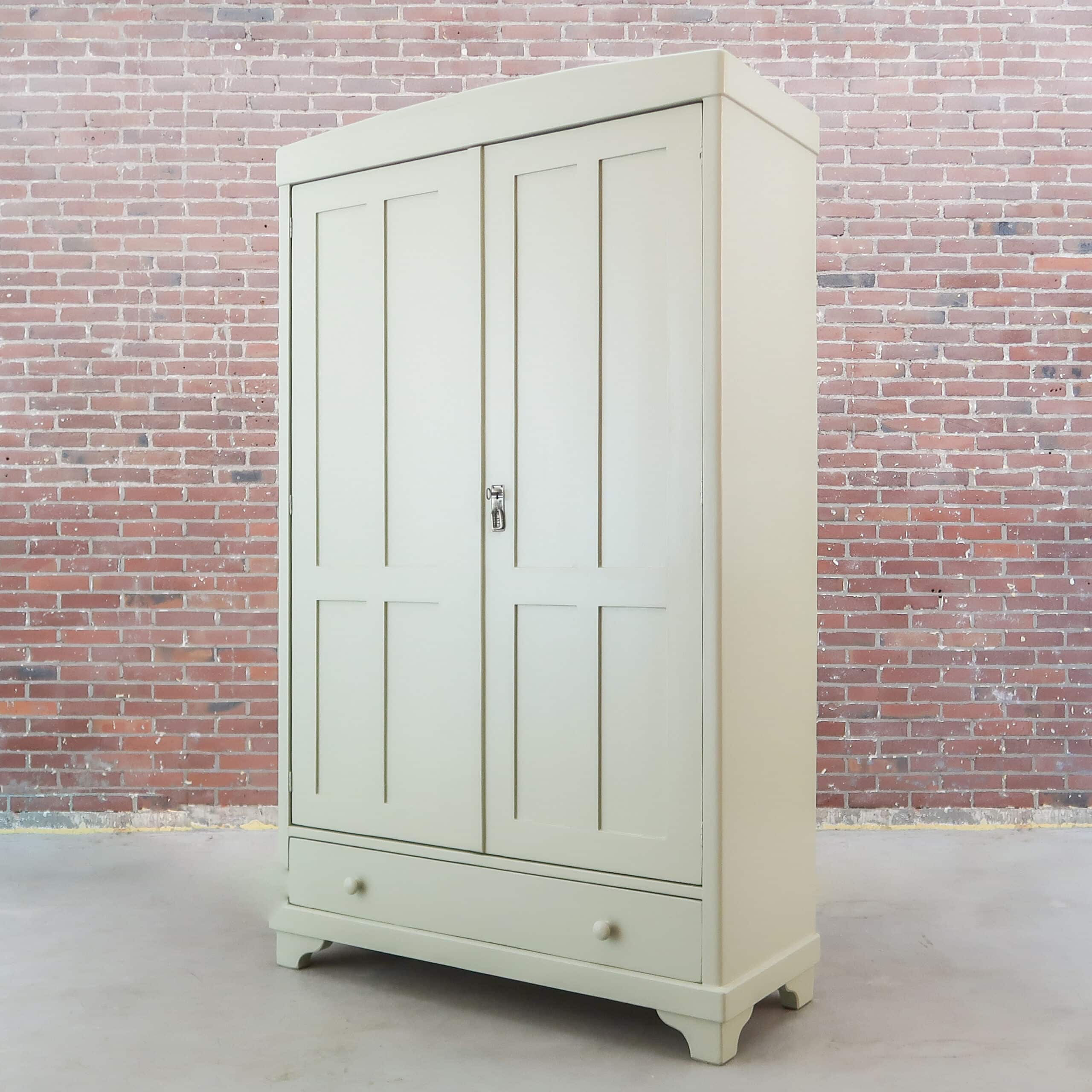 Brocante crème linnenkast - Afbeelding 7