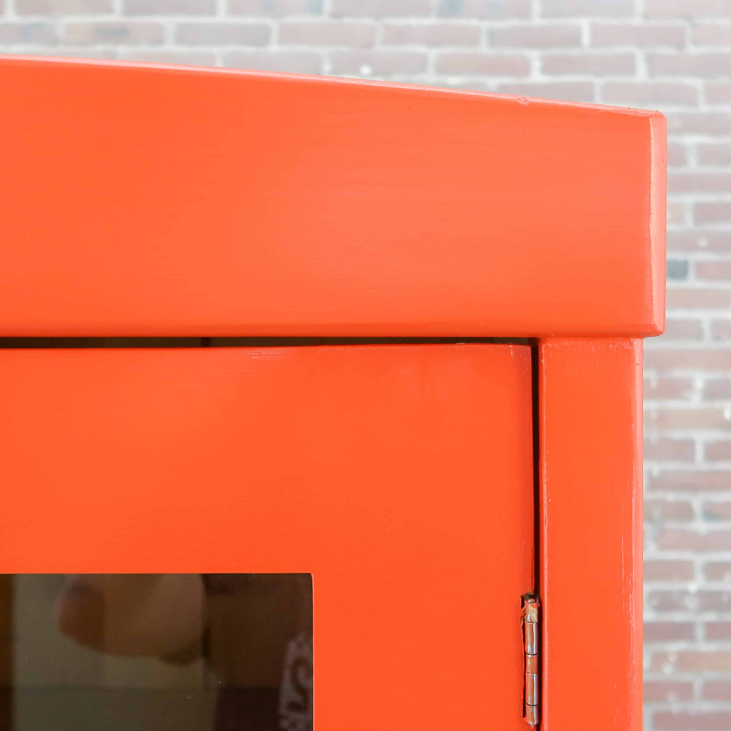 Terra oranje vitrinekast - Afbeelding 4