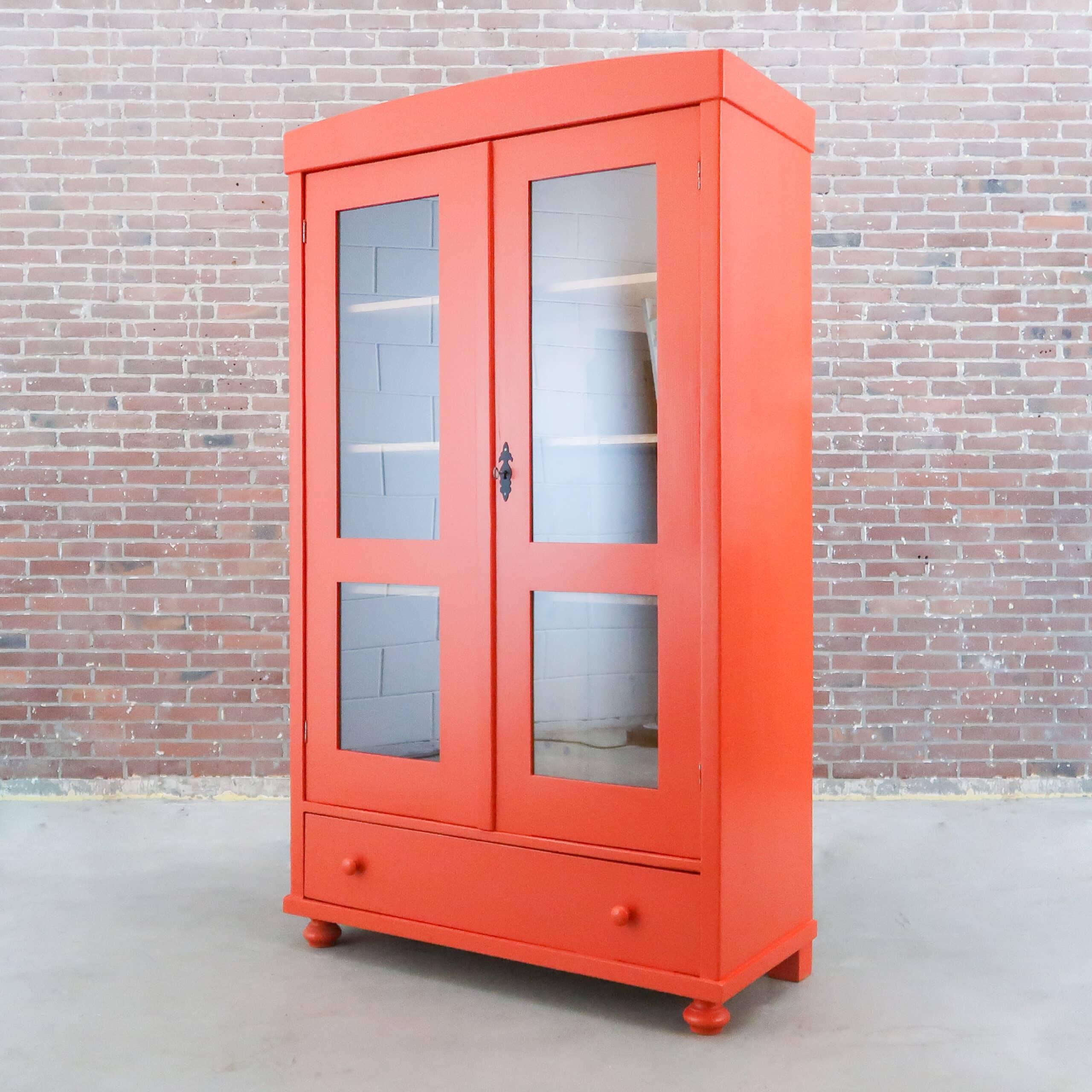 Terra oranje vitrinekast - Afbeelding 7