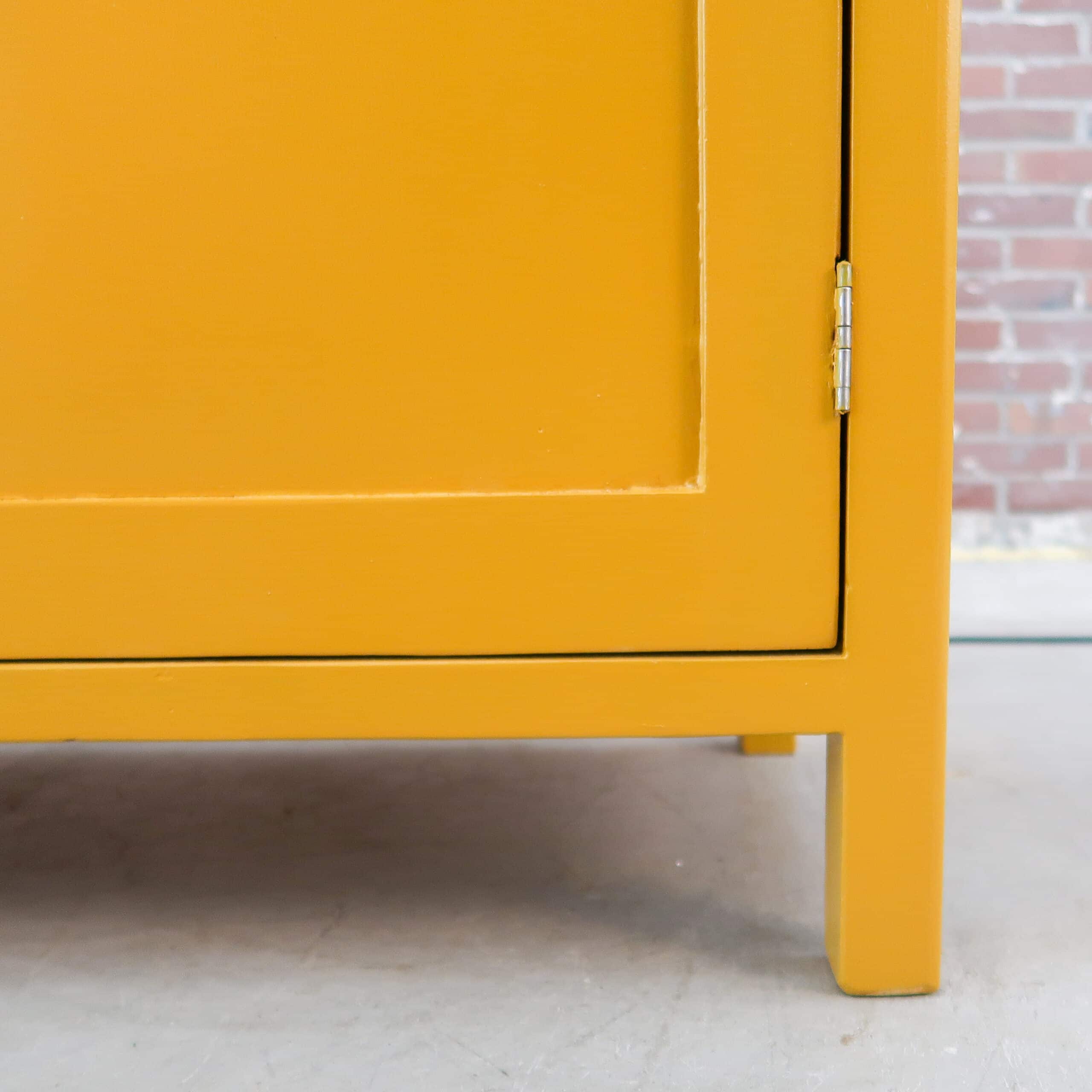 Brocante gele buffetkast - Afbeelding 9