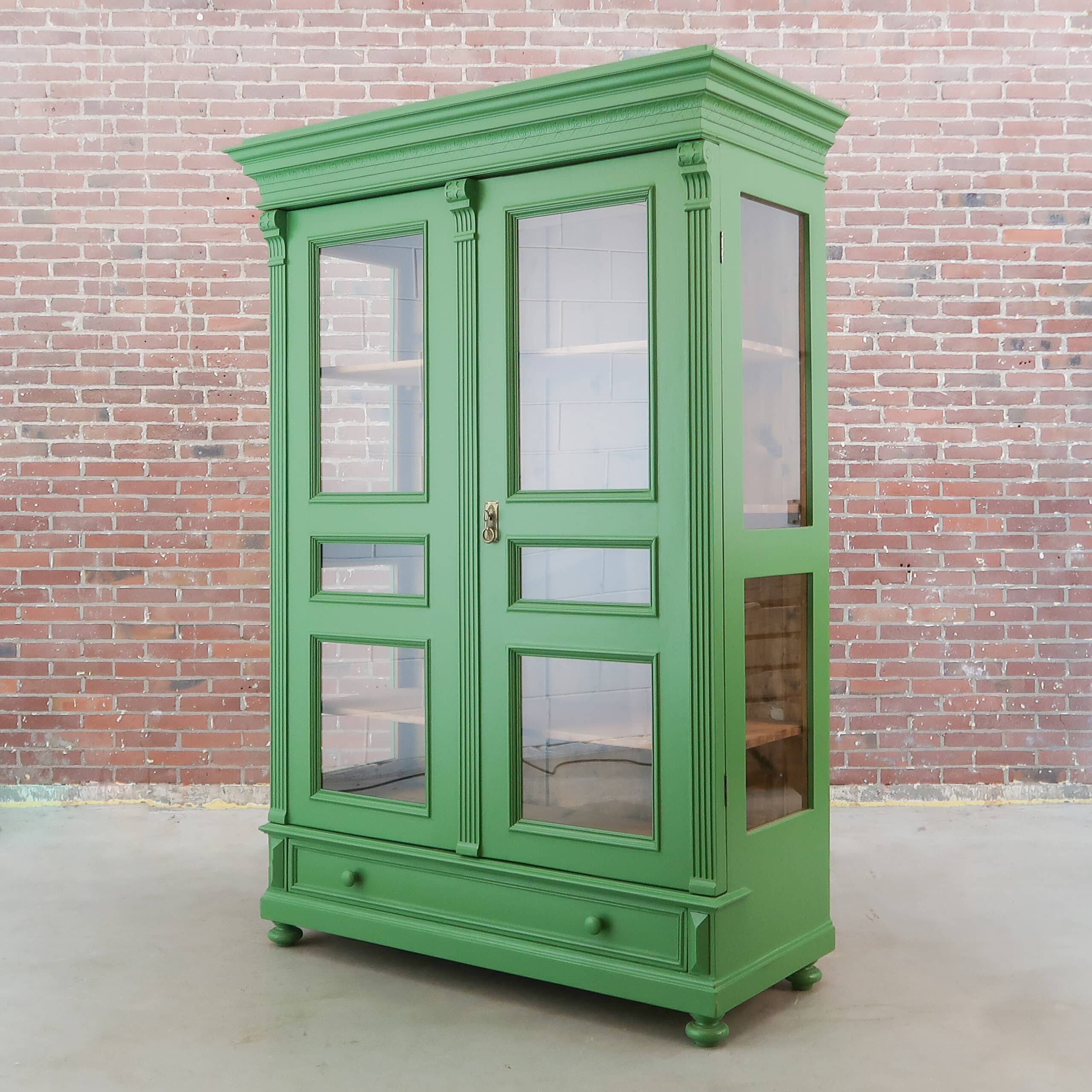 Brocante vitrinekast - Afbeelding 9