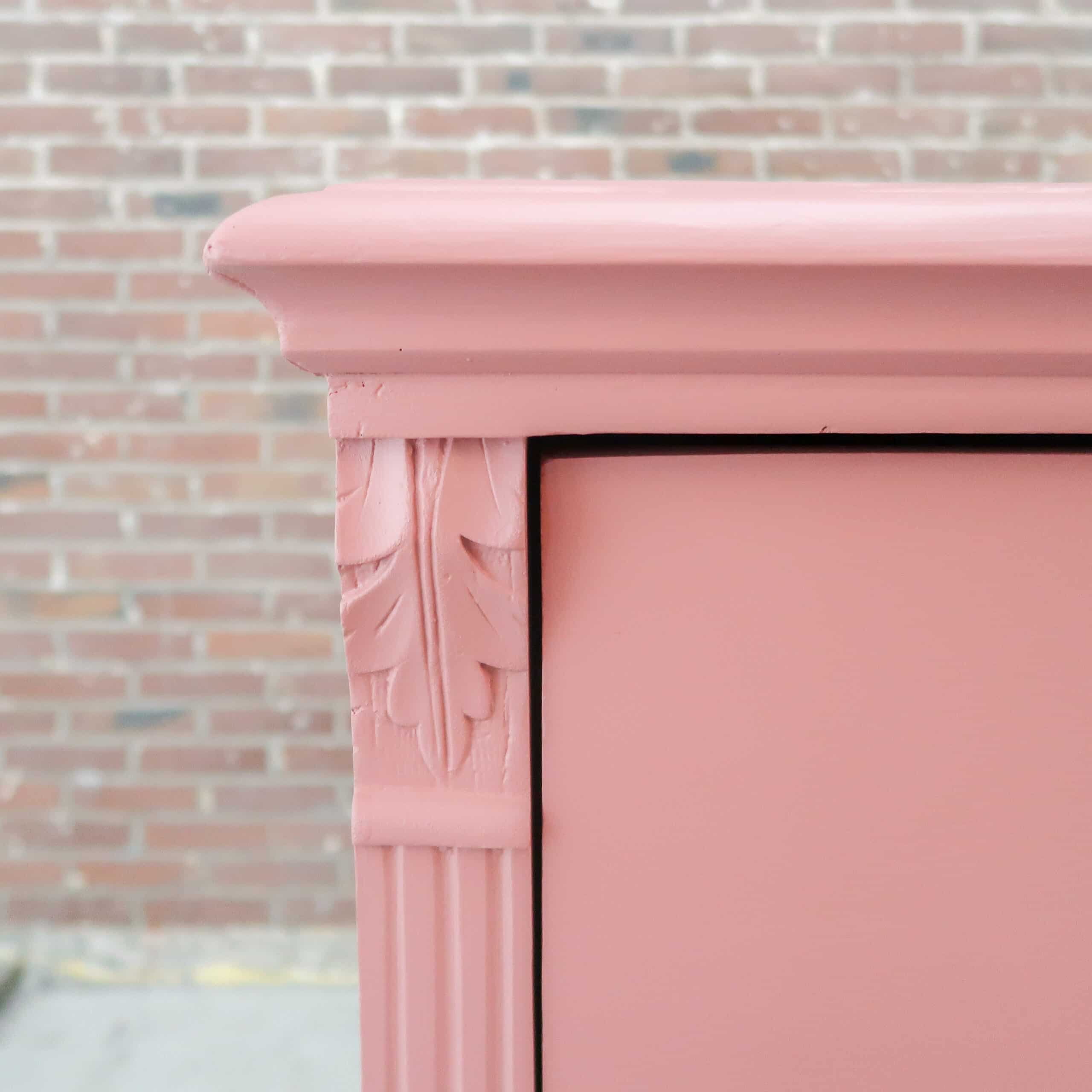 Brocante roze dressoir - Afbeelding 5